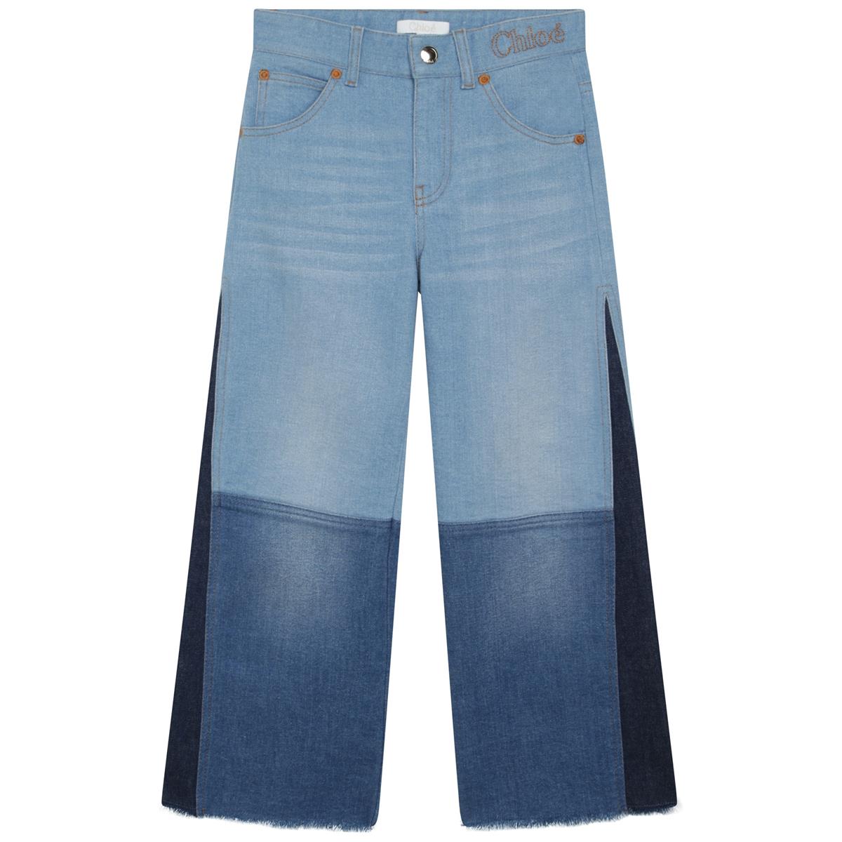 Girls Blue Denim Trousers