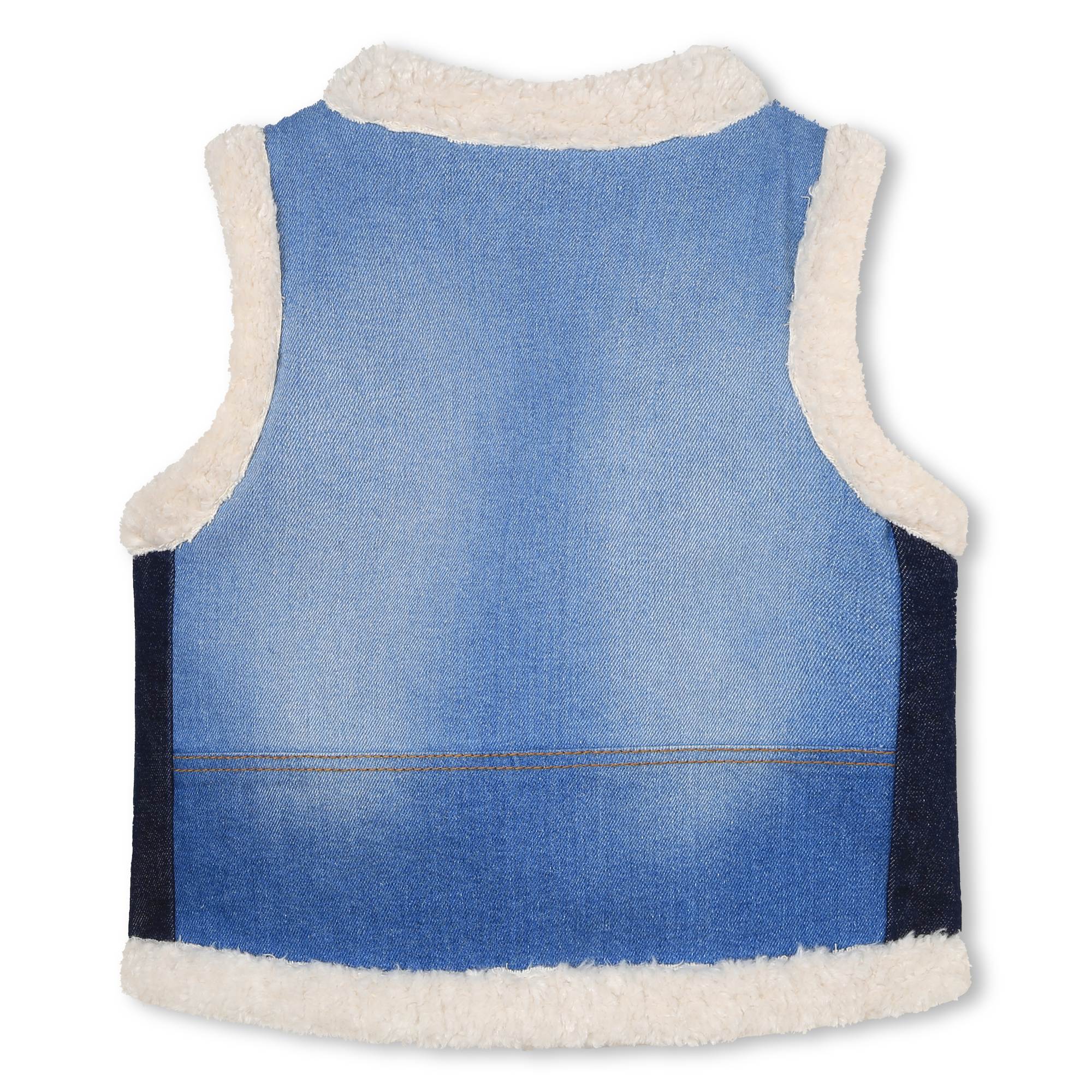 Girls Blue Denim Gilet