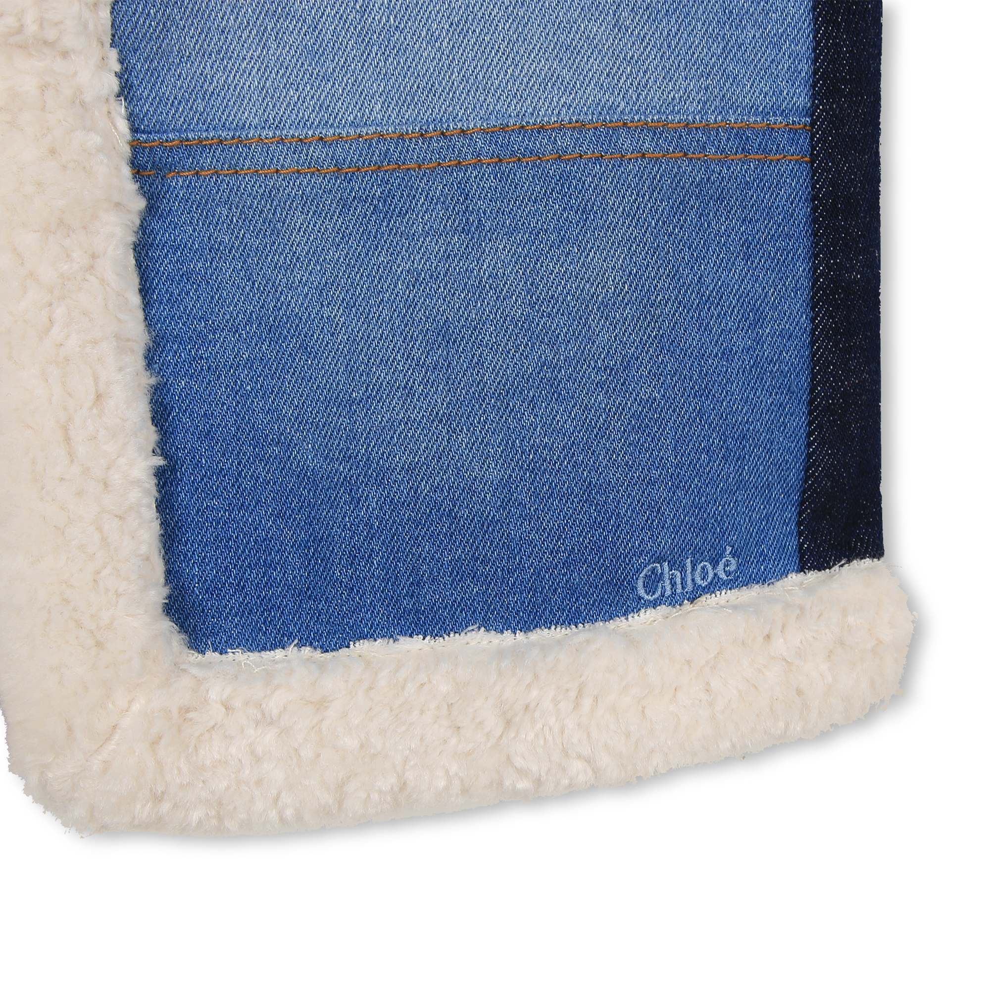 Girls Blue Denim Gilet