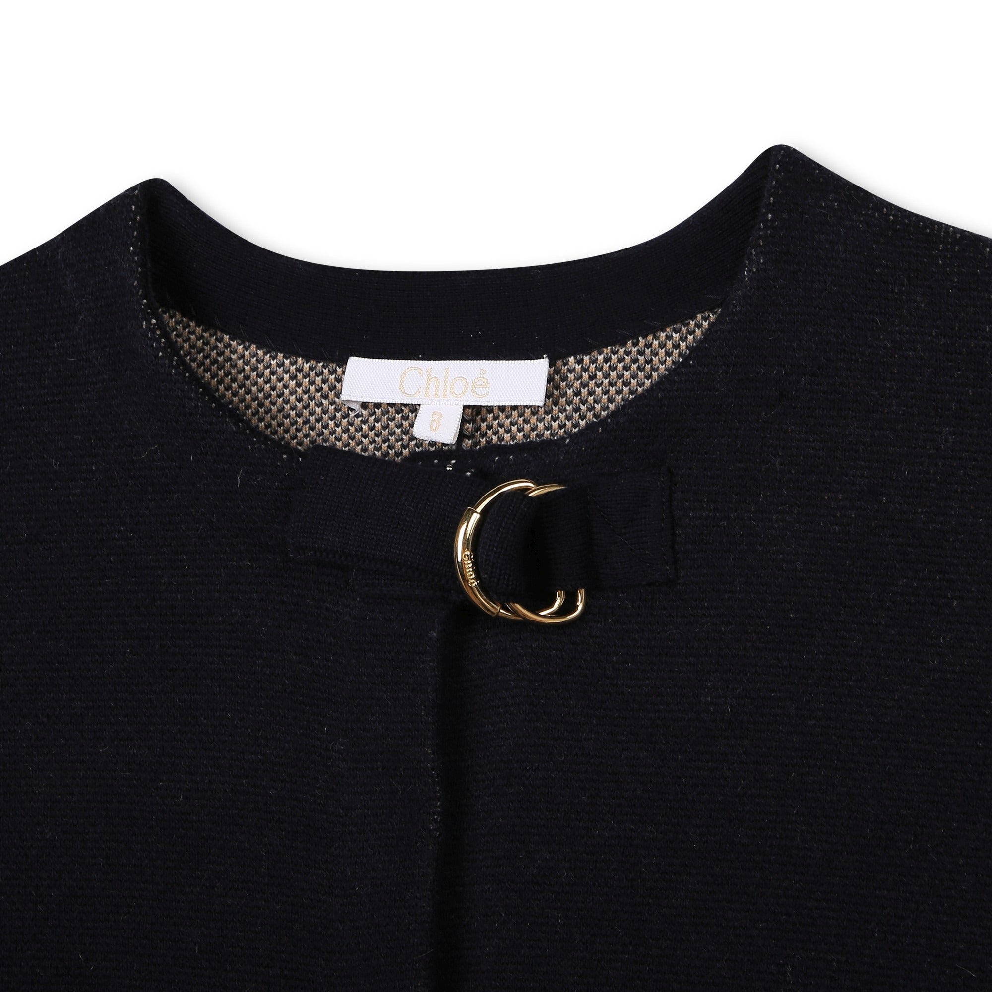 Girls Navy Logo Cape