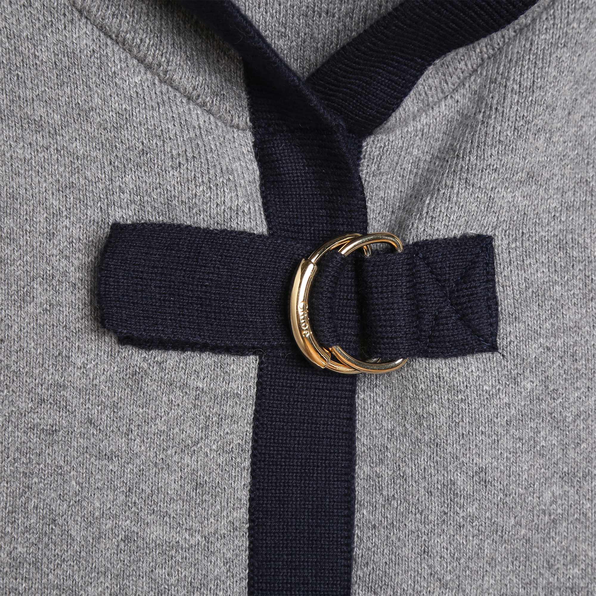 Girls Grey Hooded Coat