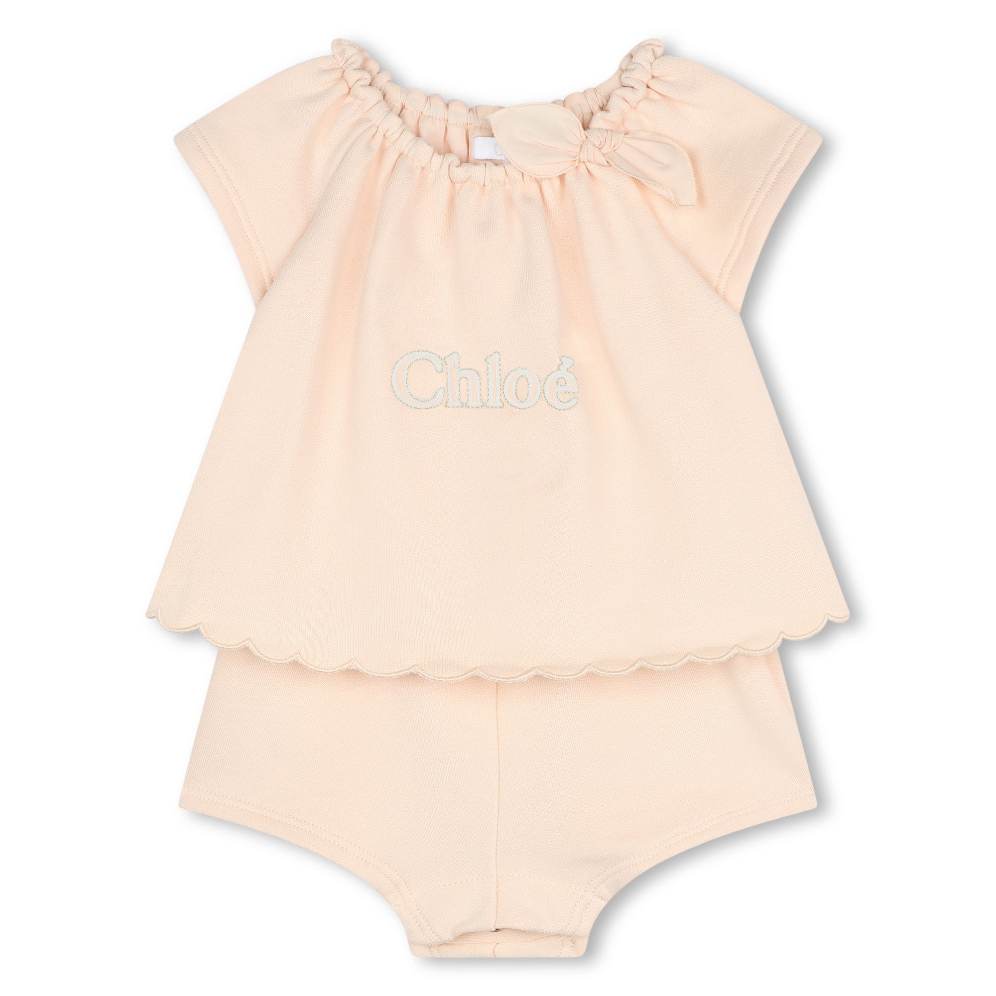 Baby Girls Light Pink Cotton Set