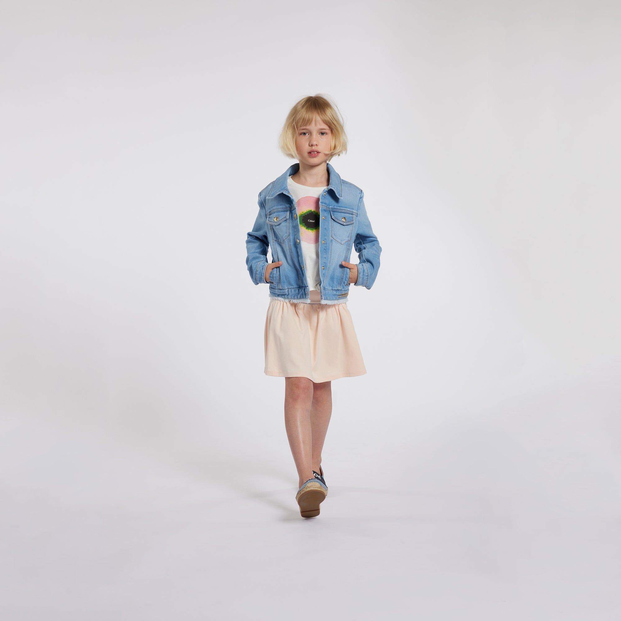 Girls Light Blue Denim Jacket