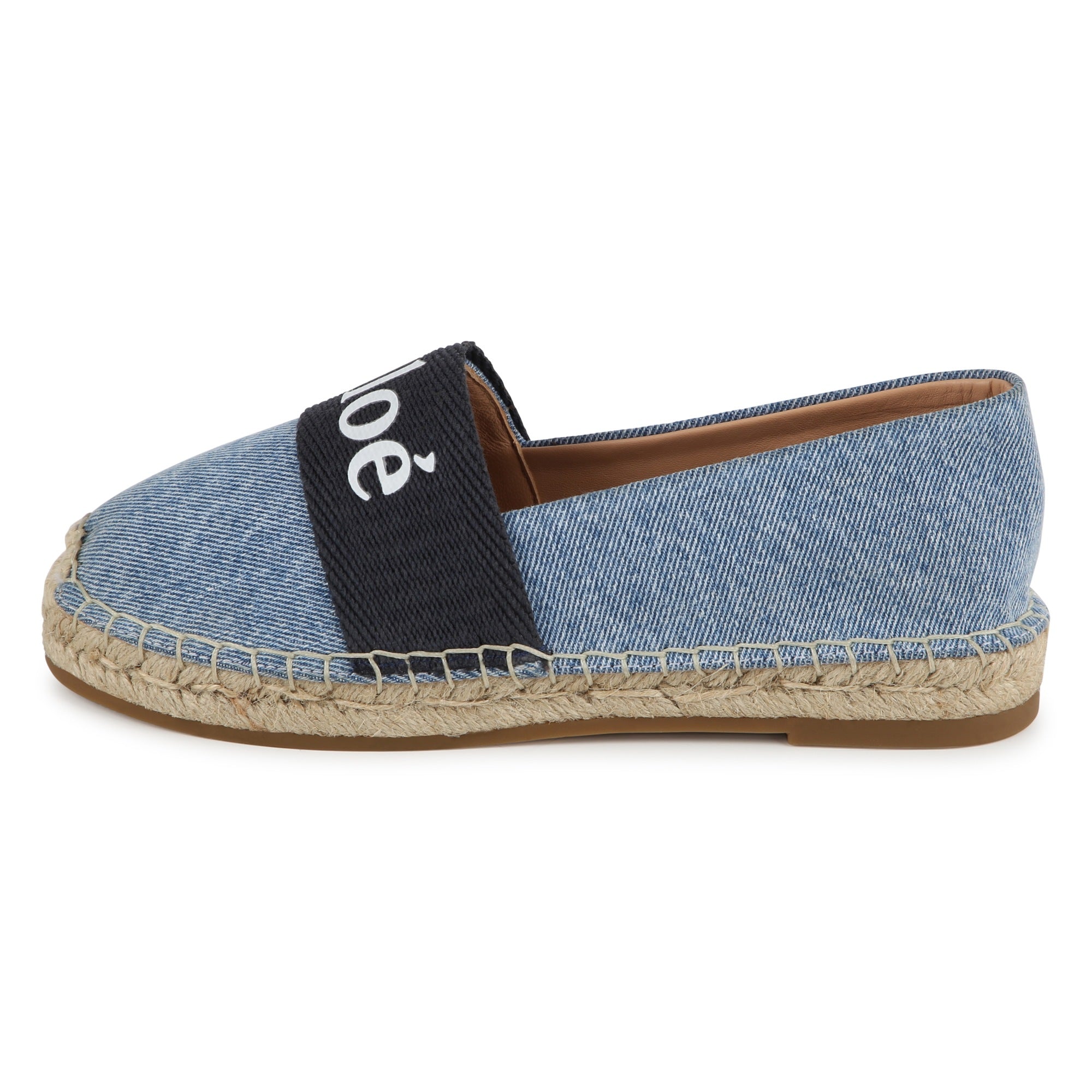 Girls Blue Logo Flat Shoes