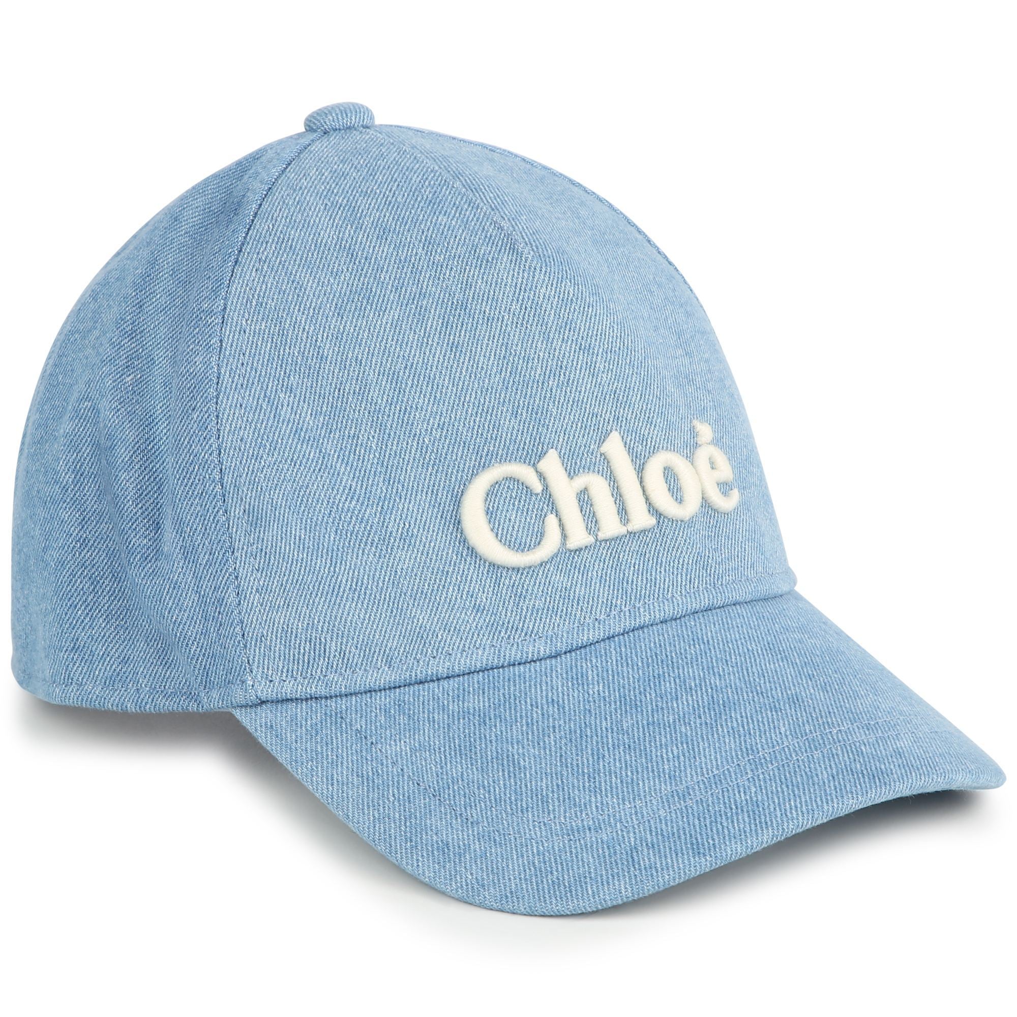 Girls Blue Denim Baseball Cap