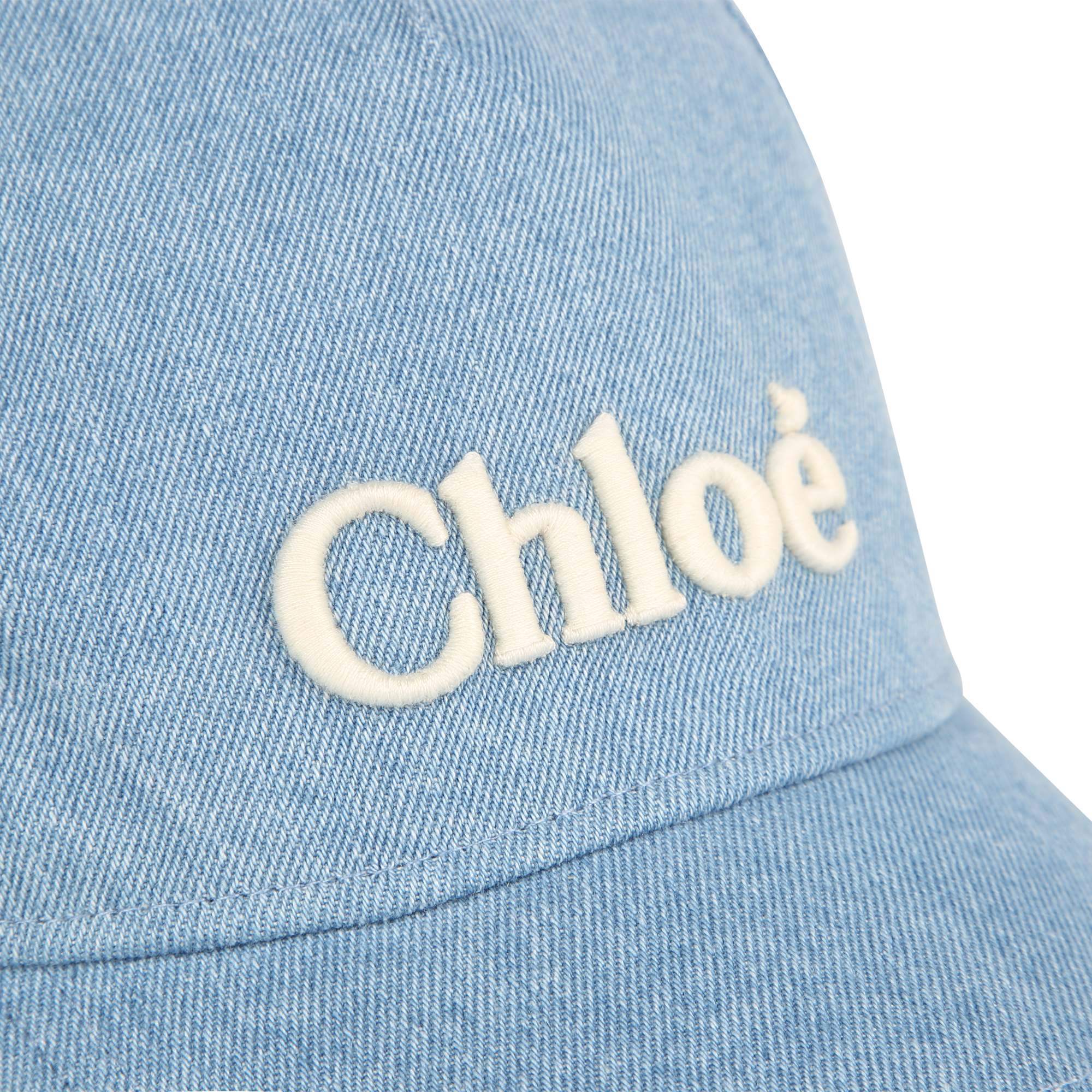 Girls Blue Denim Baseball Cap