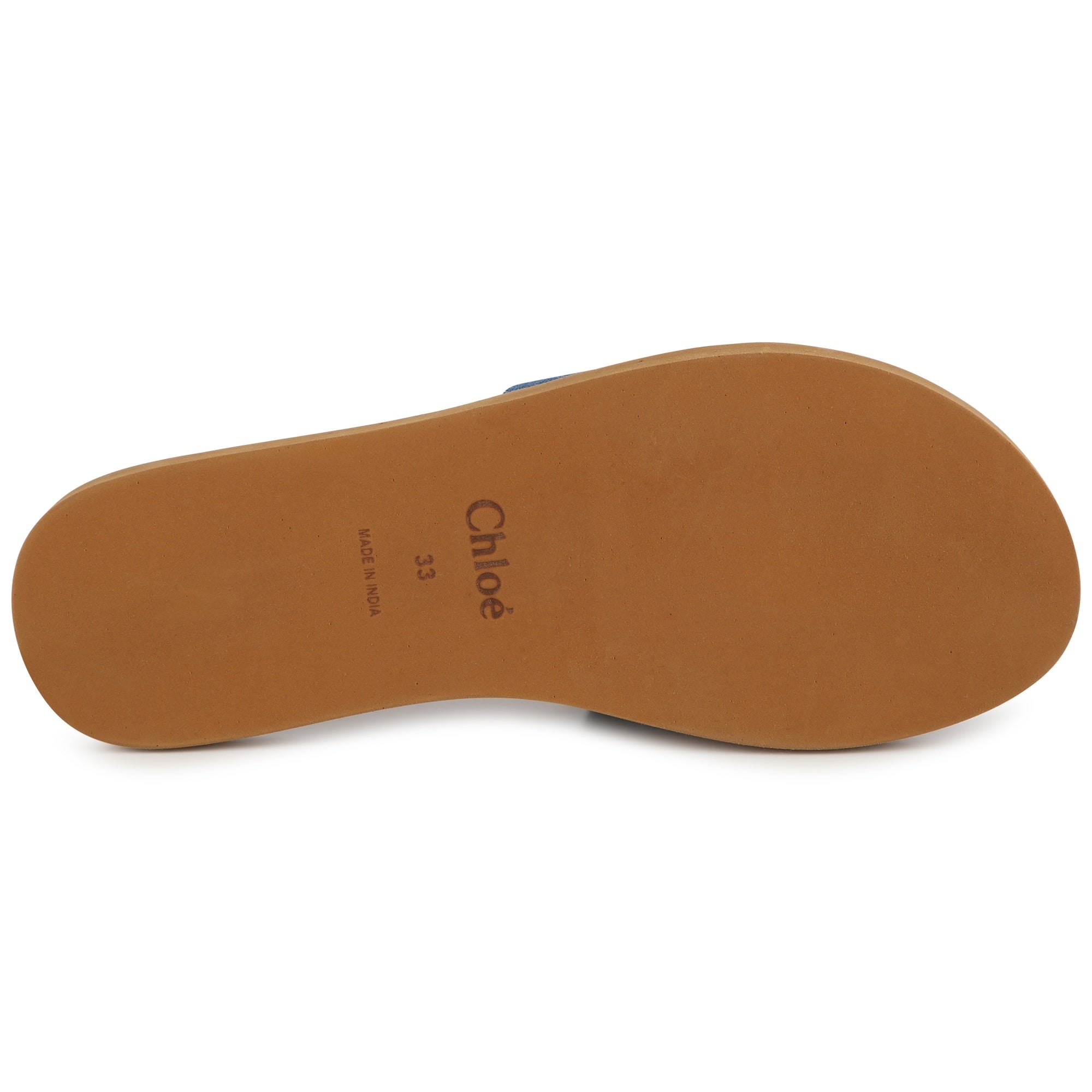 Girls Blue Denim Slippers