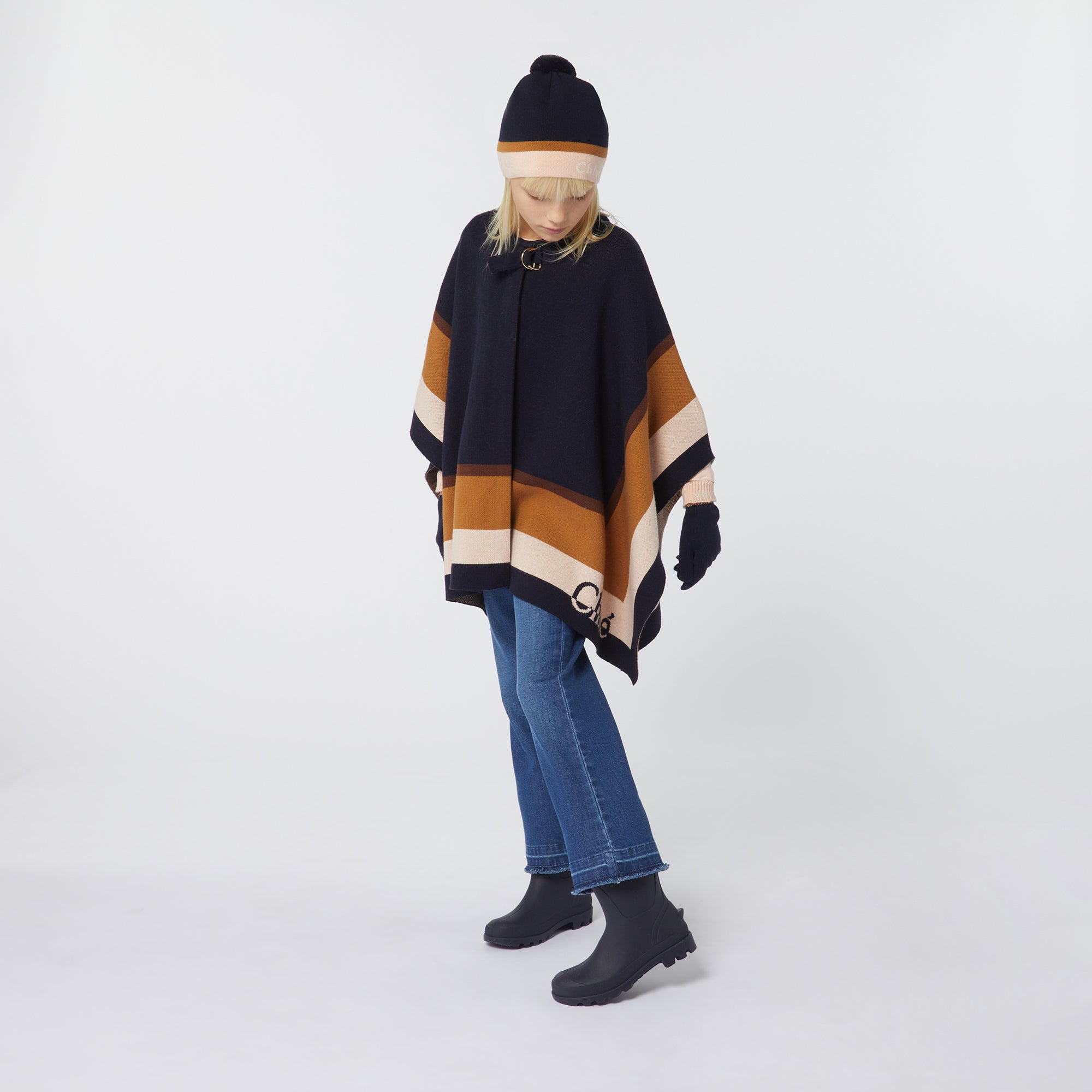 Girls Dark Blue Boots