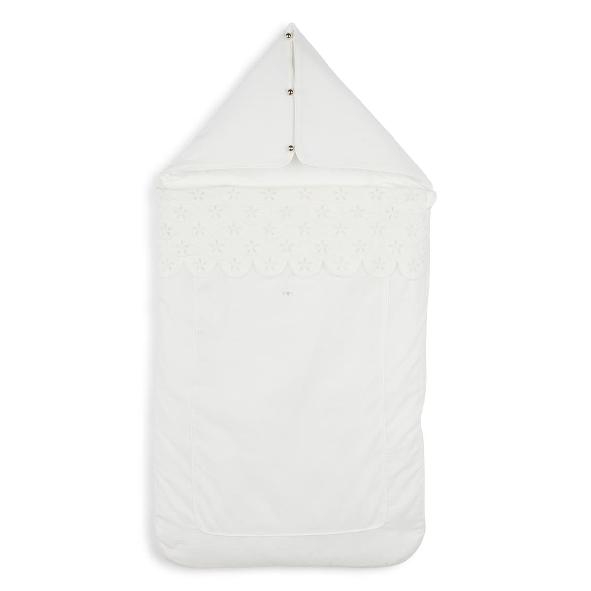 Baby Girls White Cotton Sleep Bag