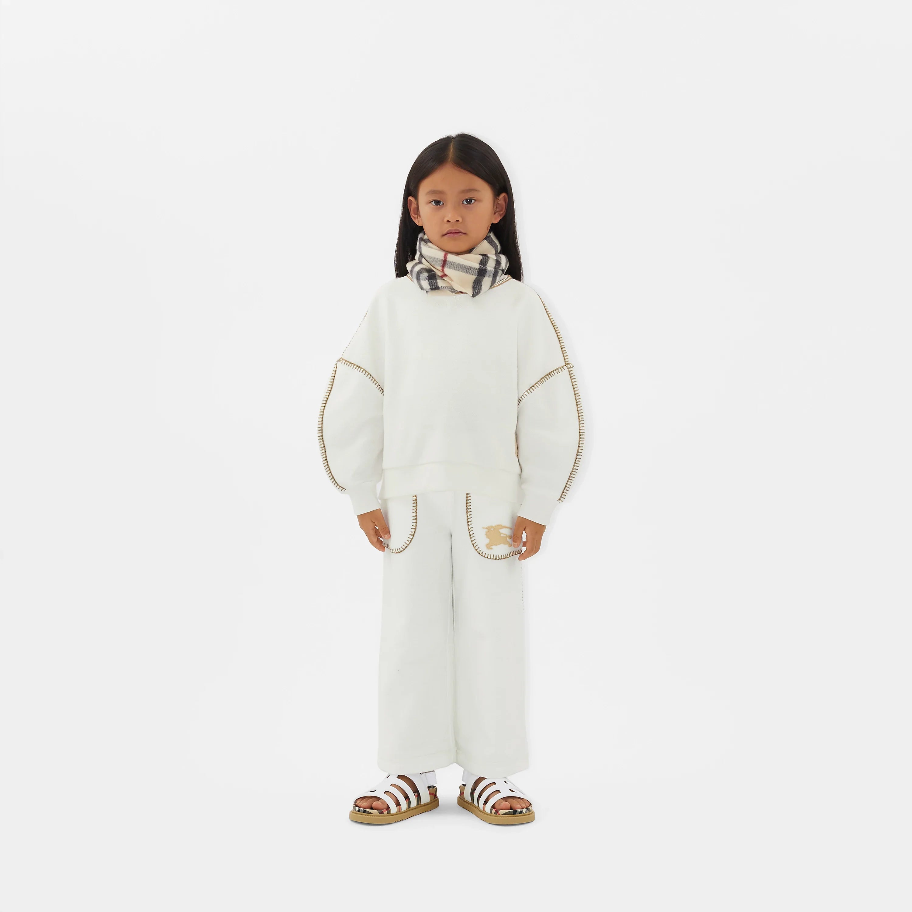 Girls Aubrey Trousers in White