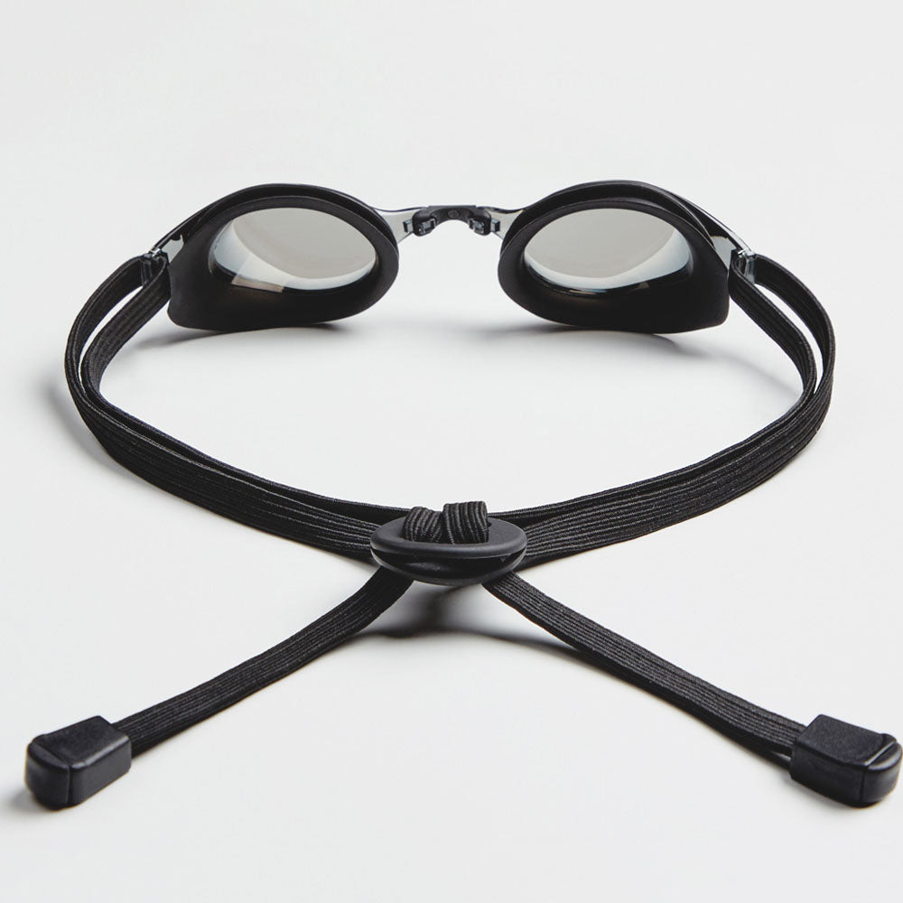 Adult Black Rubber Ring Racing Goggles(CAIN_BKSL)