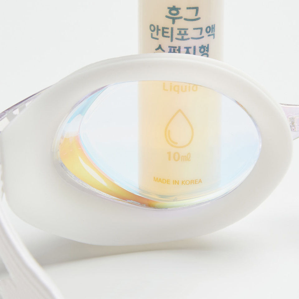 Adult White Rubber Ring Racing Goggles(CAIN_CLRD)
