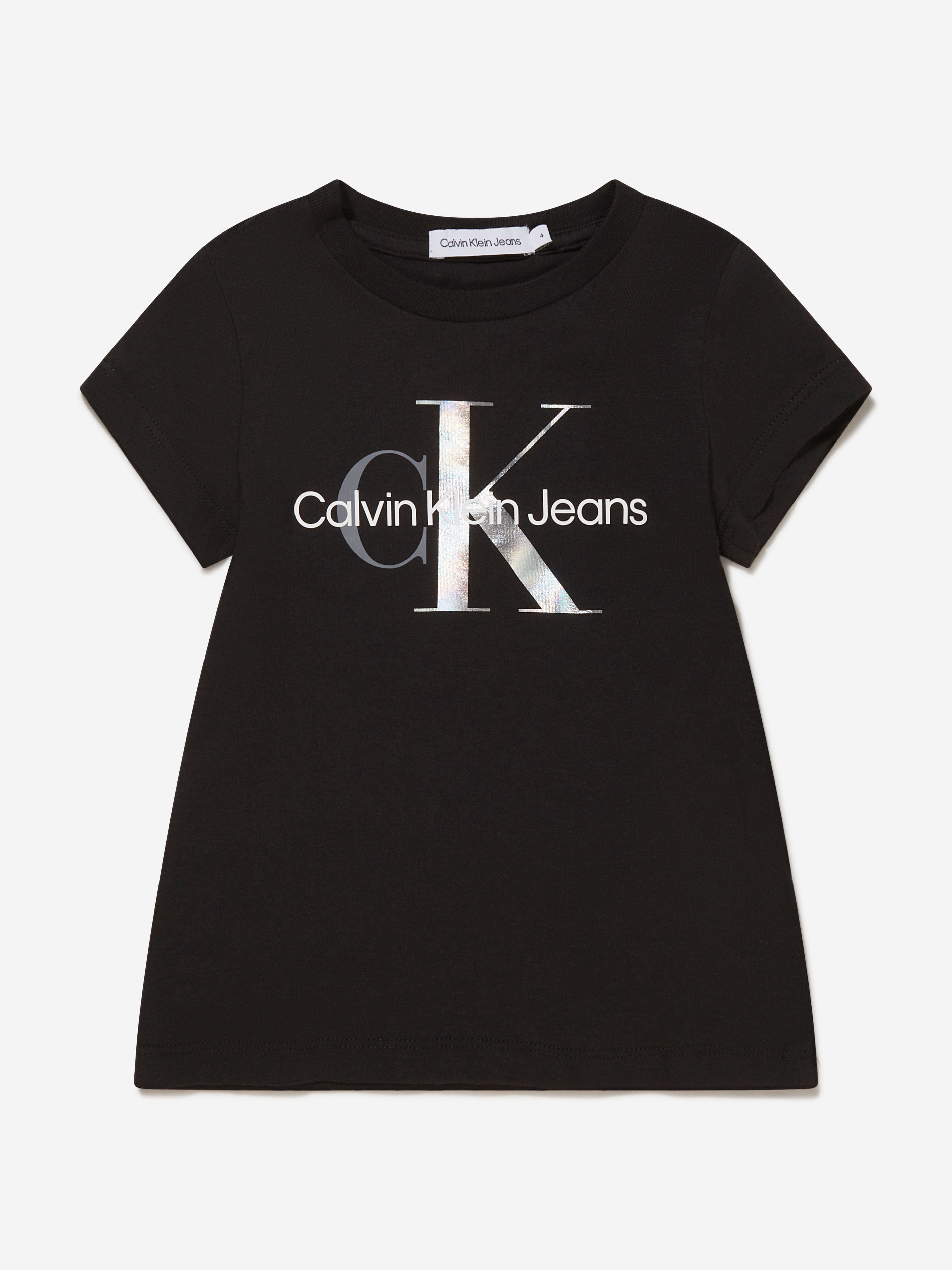 Calvin Klein Girls Cotton Monogram T-Shirt