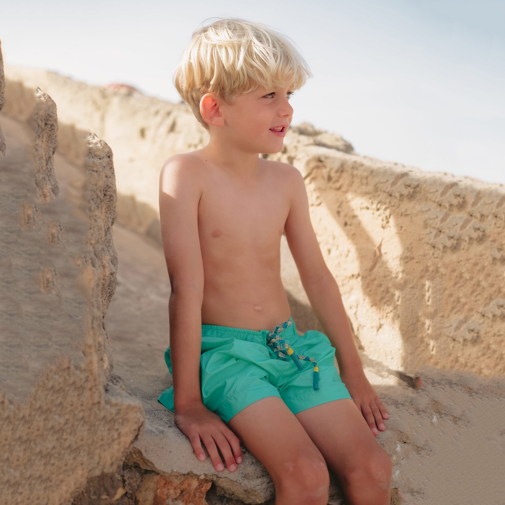 Boys Mint Swim Shorts