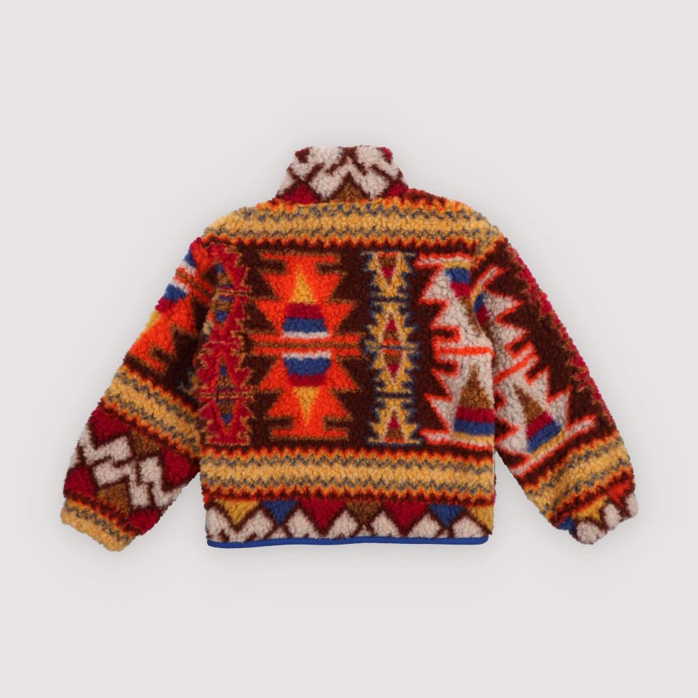 Boys & Girls Multicolor Jacquard Wool Jacket