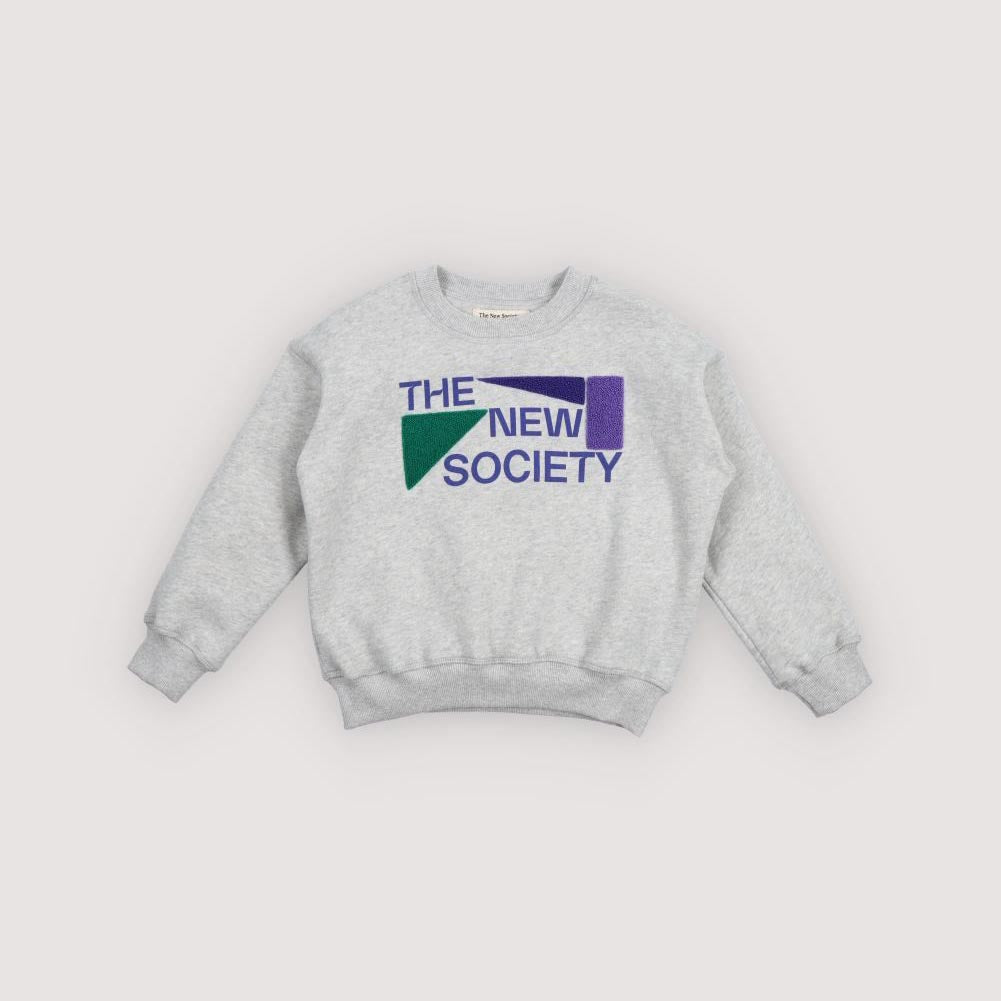 Boys & Girls Grey Logo Cotton Sweatshirt