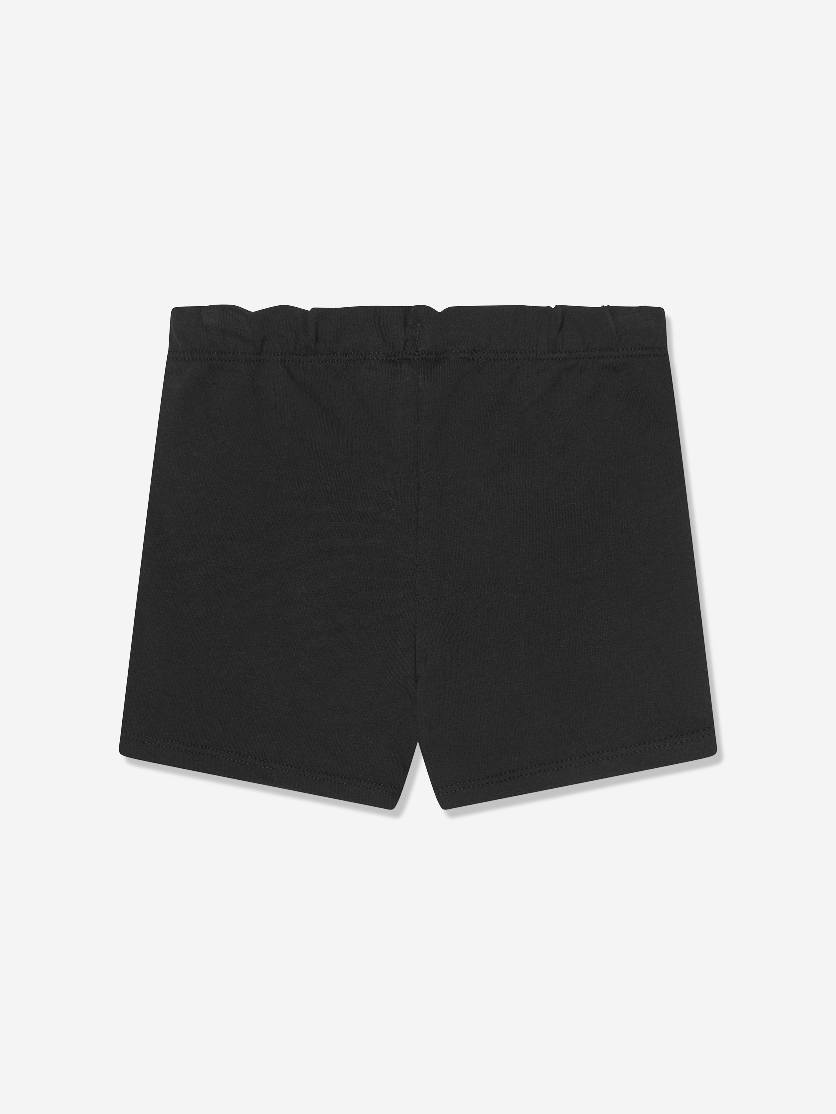Calvin Klein Baby Girls Monogram Logo Shorts in Black
