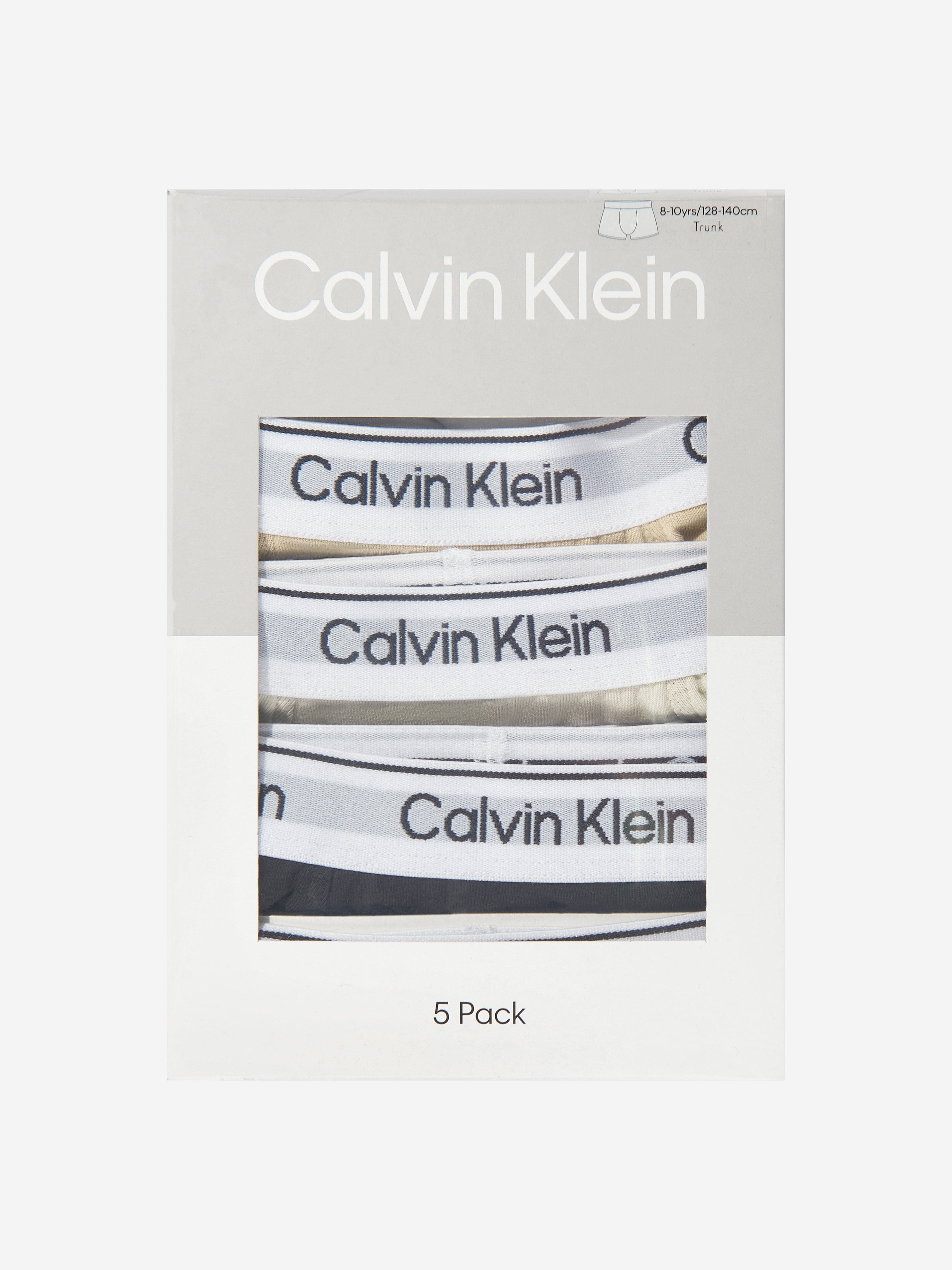 Calvin Klein Boys 5 Pack Boxer Shorts Set in Multicolour