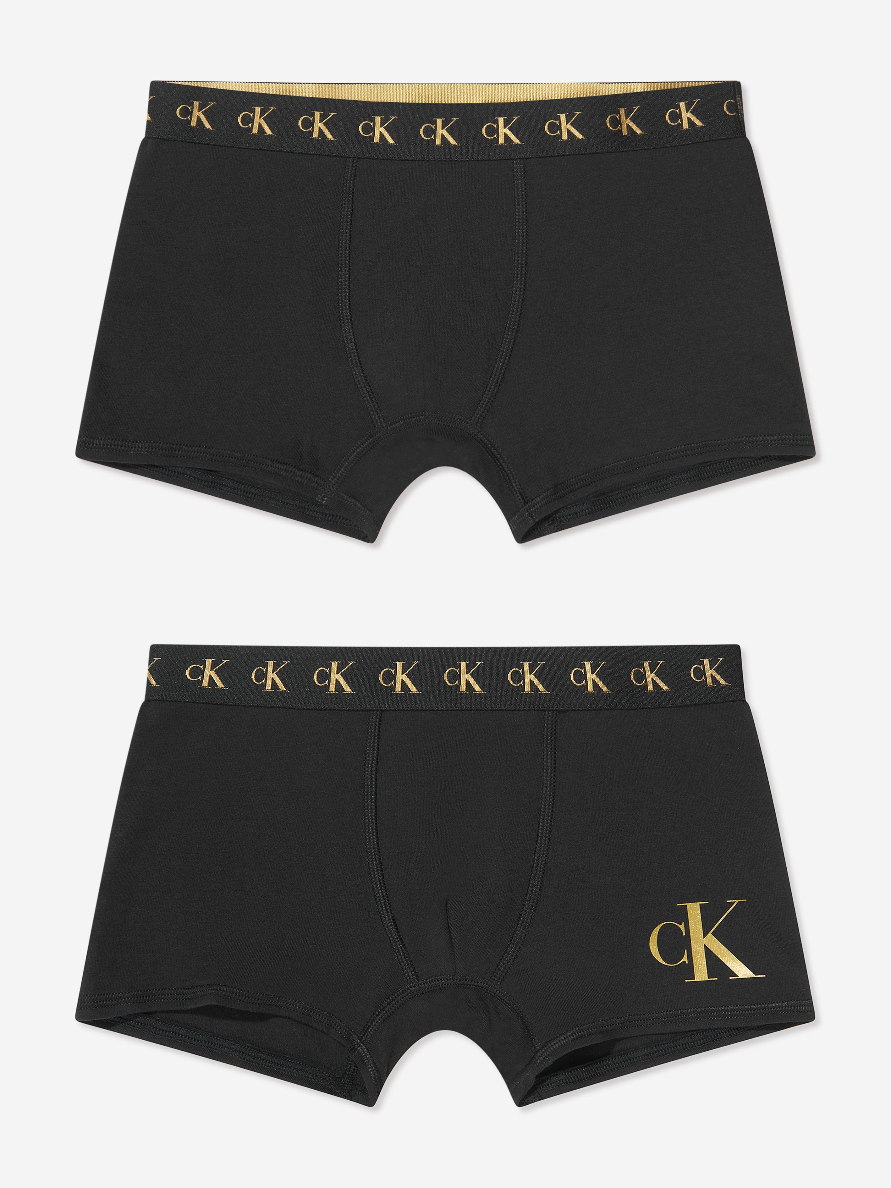 Calvin Klein Boys Boxer Shorts Set (2 Pack) in Black