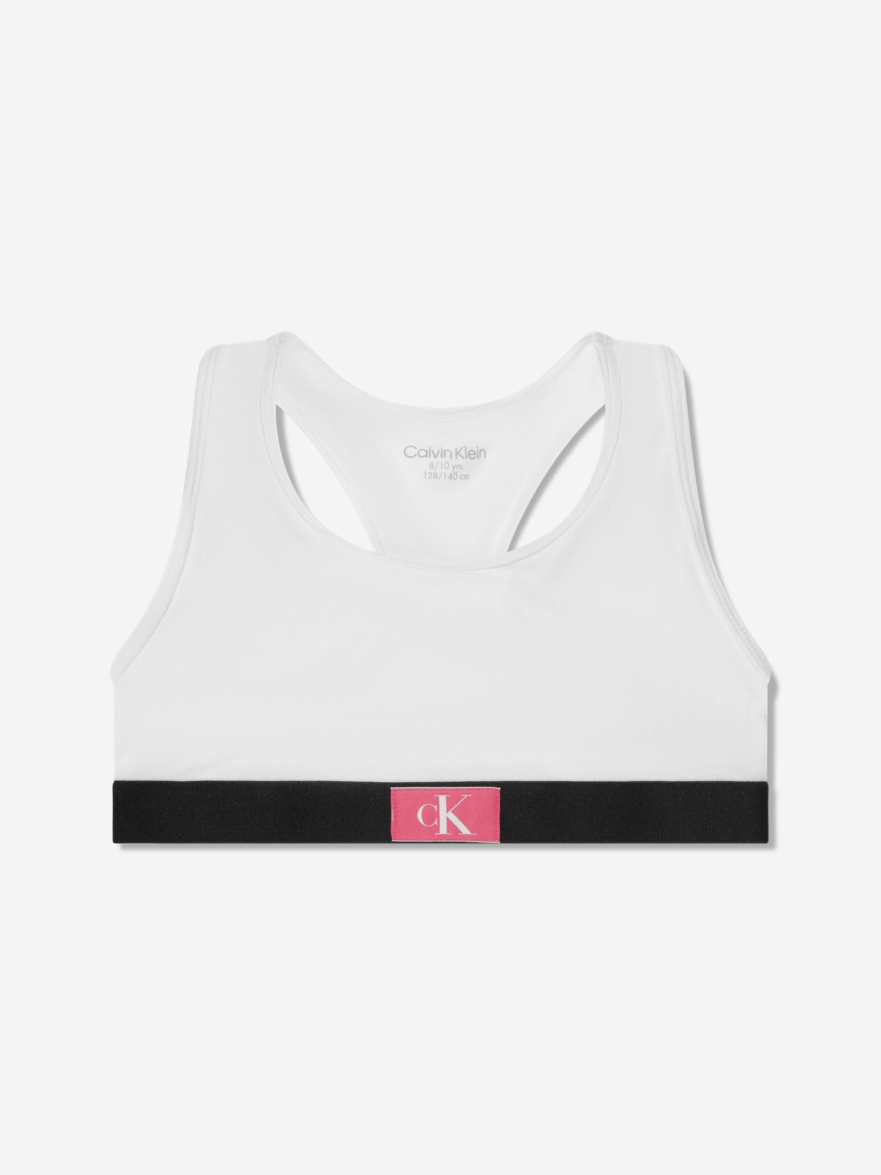 Calvin Klein Girls Sports Bralette Set (3 Pack) in White