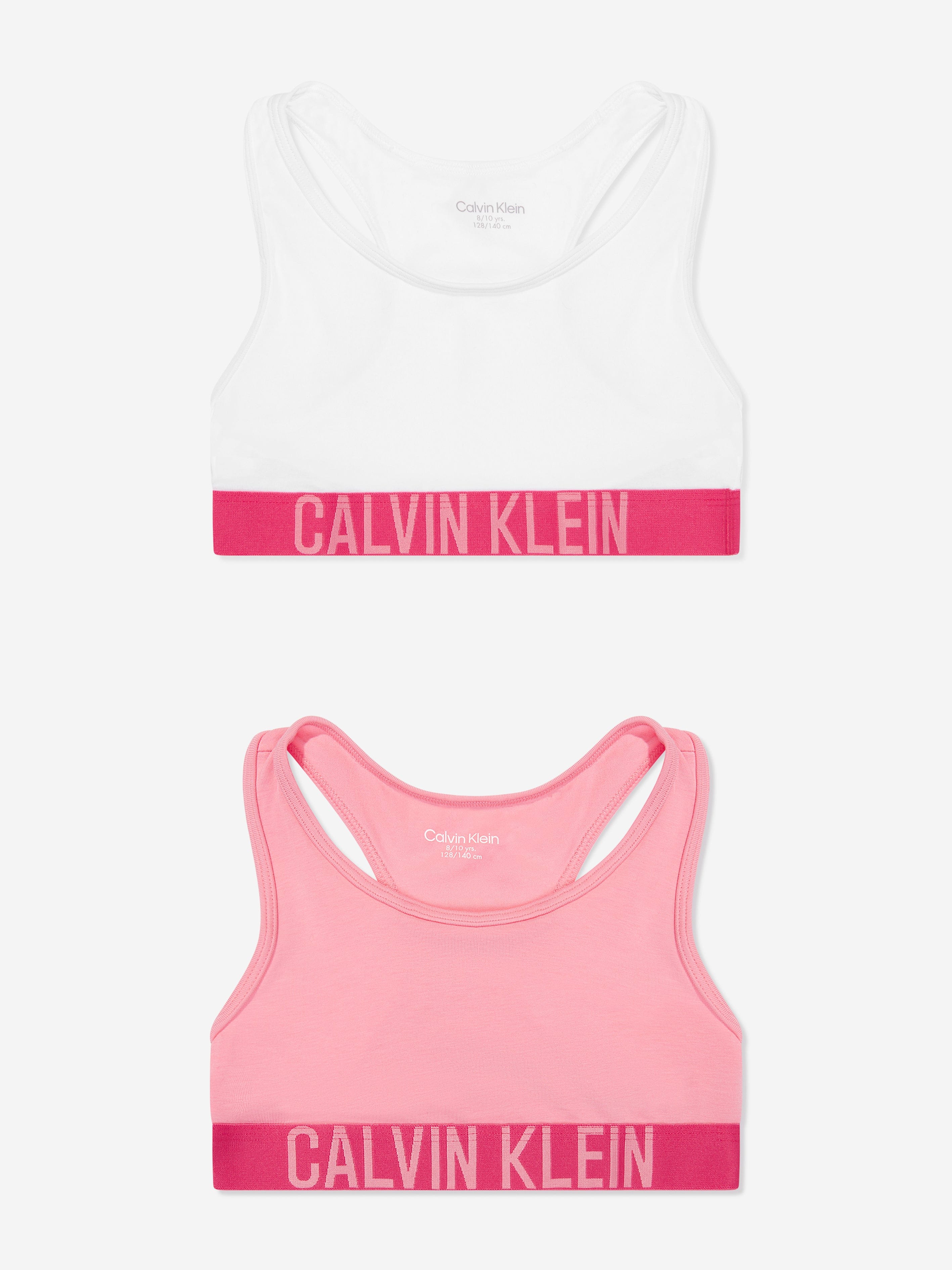 Calvin Klein Girls 2 Pack Bralette Set in Pink