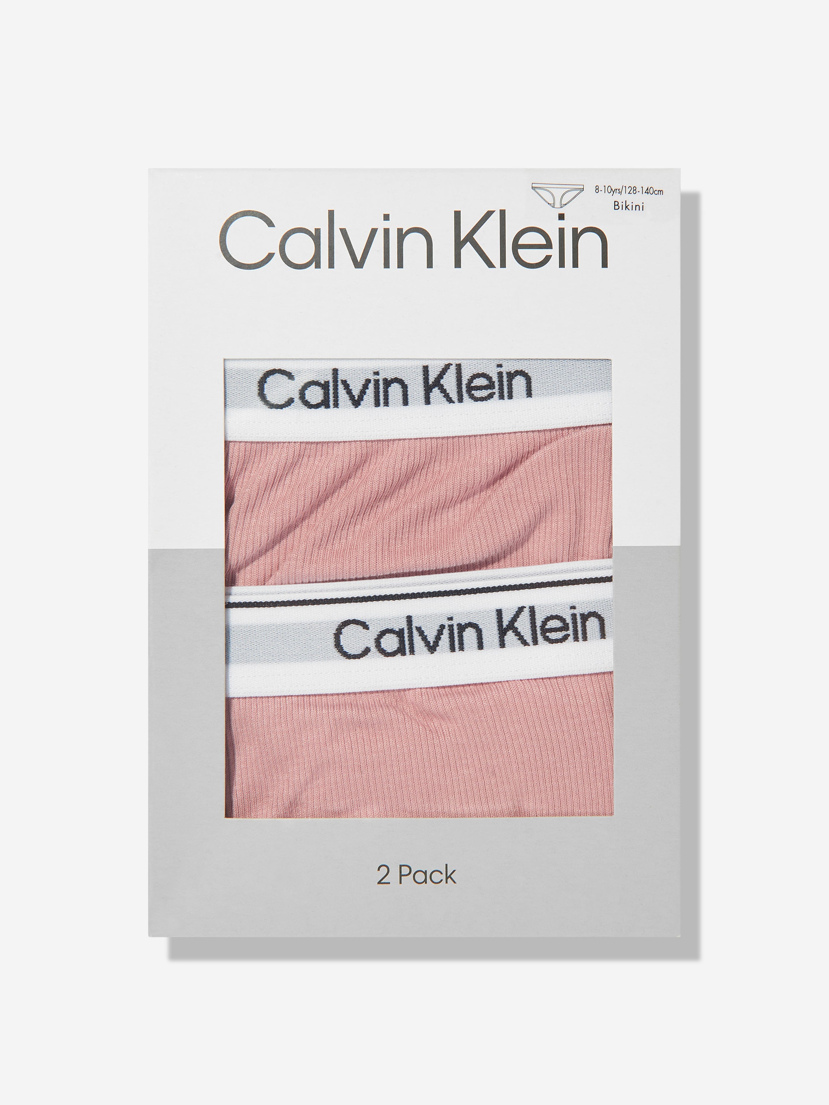 Calvin Klein Girls 2 Pack Bikini Kinickers Set in Pink
