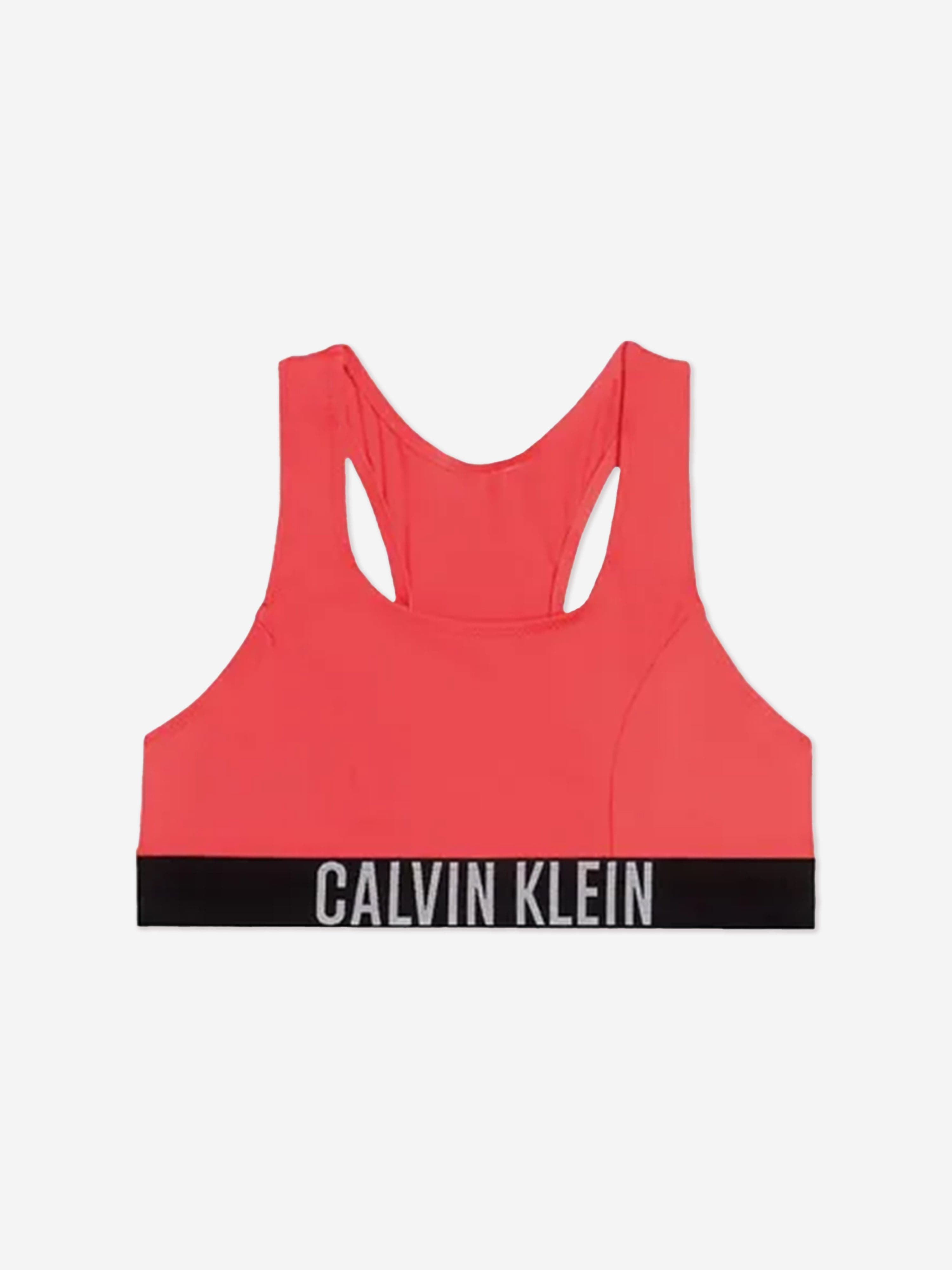 Calvin Klein Girls Bralette Bikini Set in Red