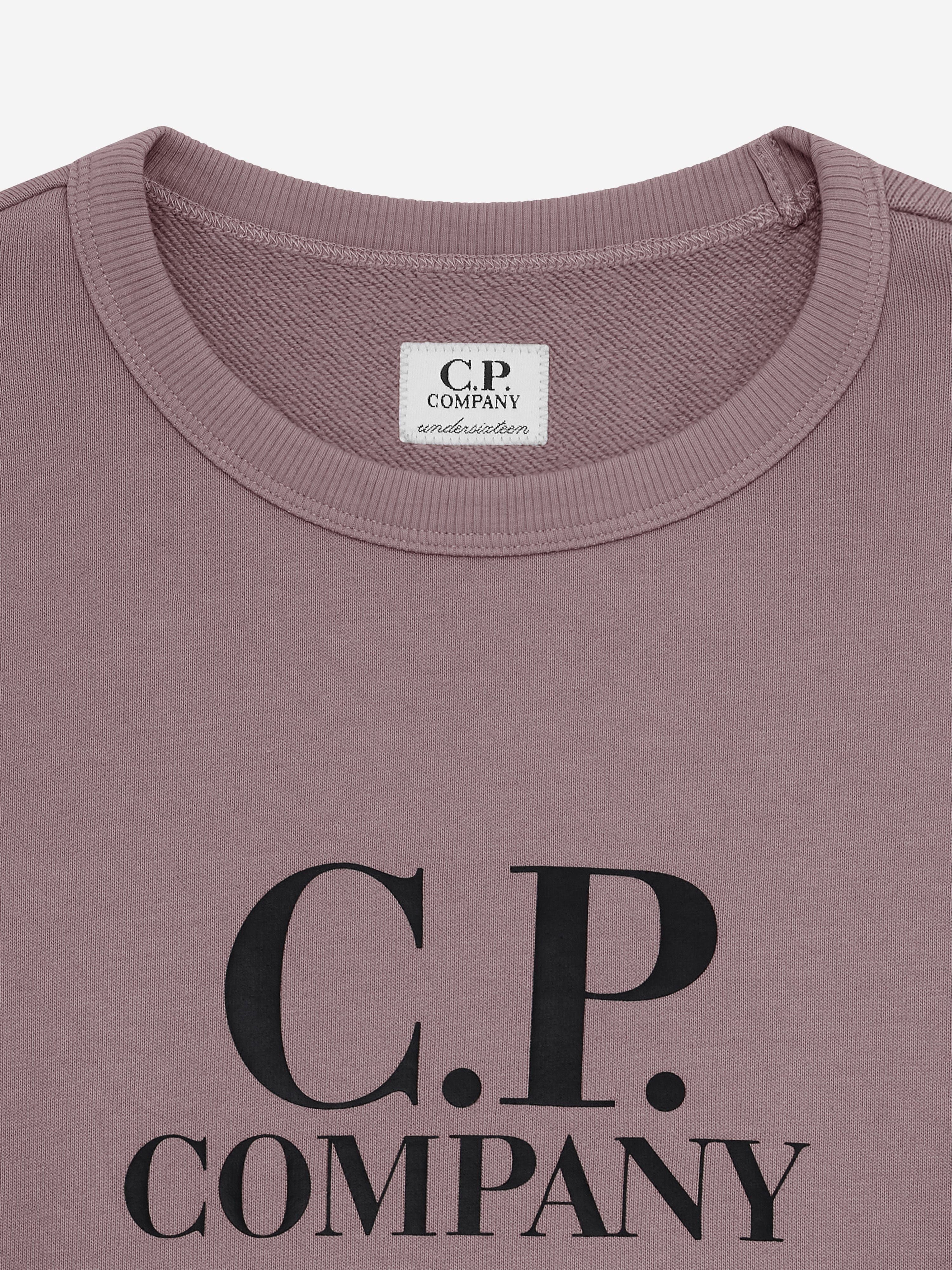 C.P. Company Boys Logo Sweatshirt in Purple