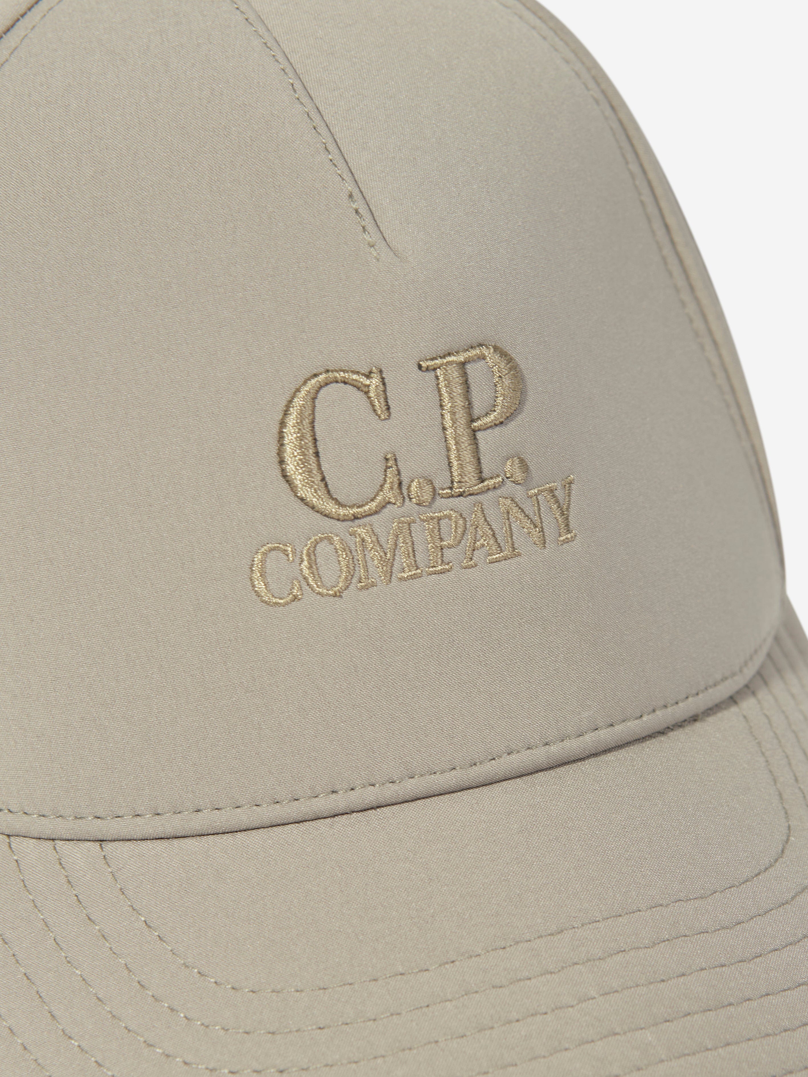 C.P. Company Boys Logo Cap in Brown