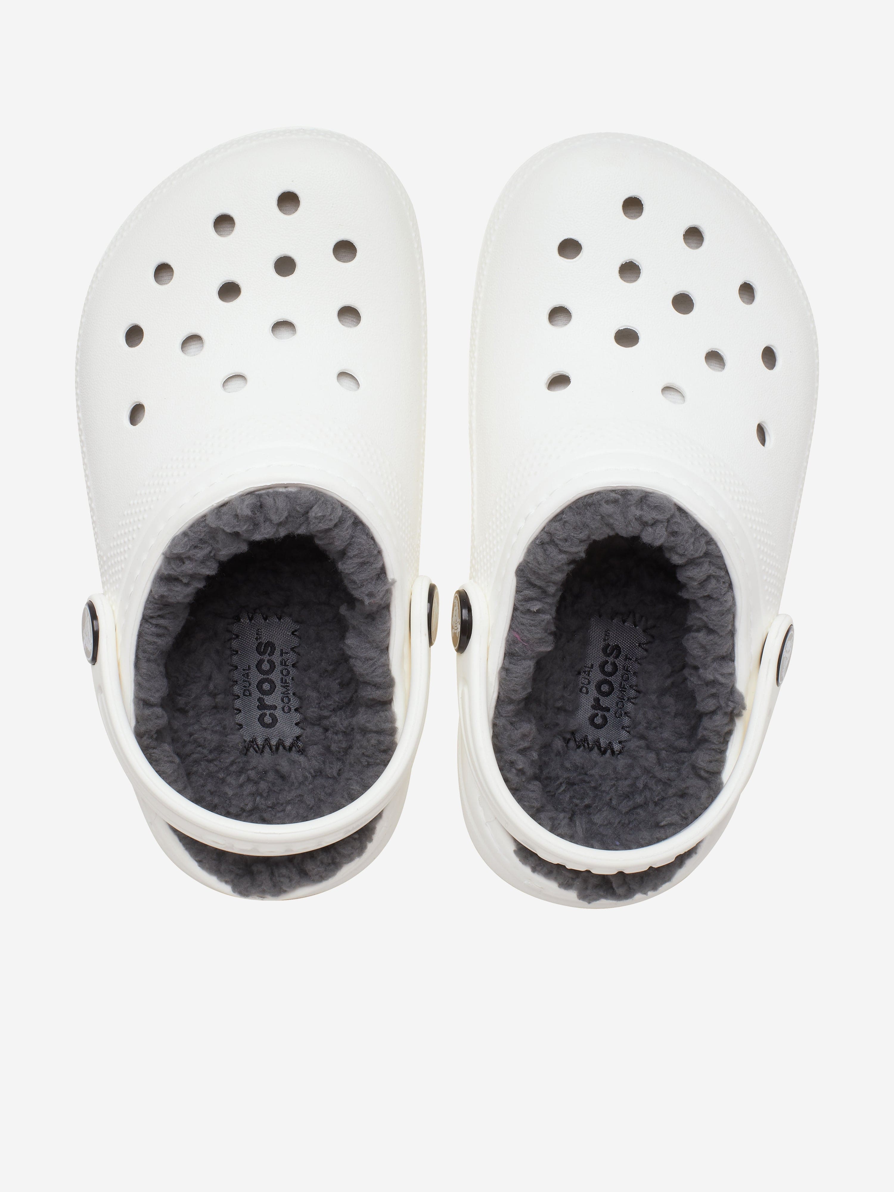 Kids Classic Lined Clog in White