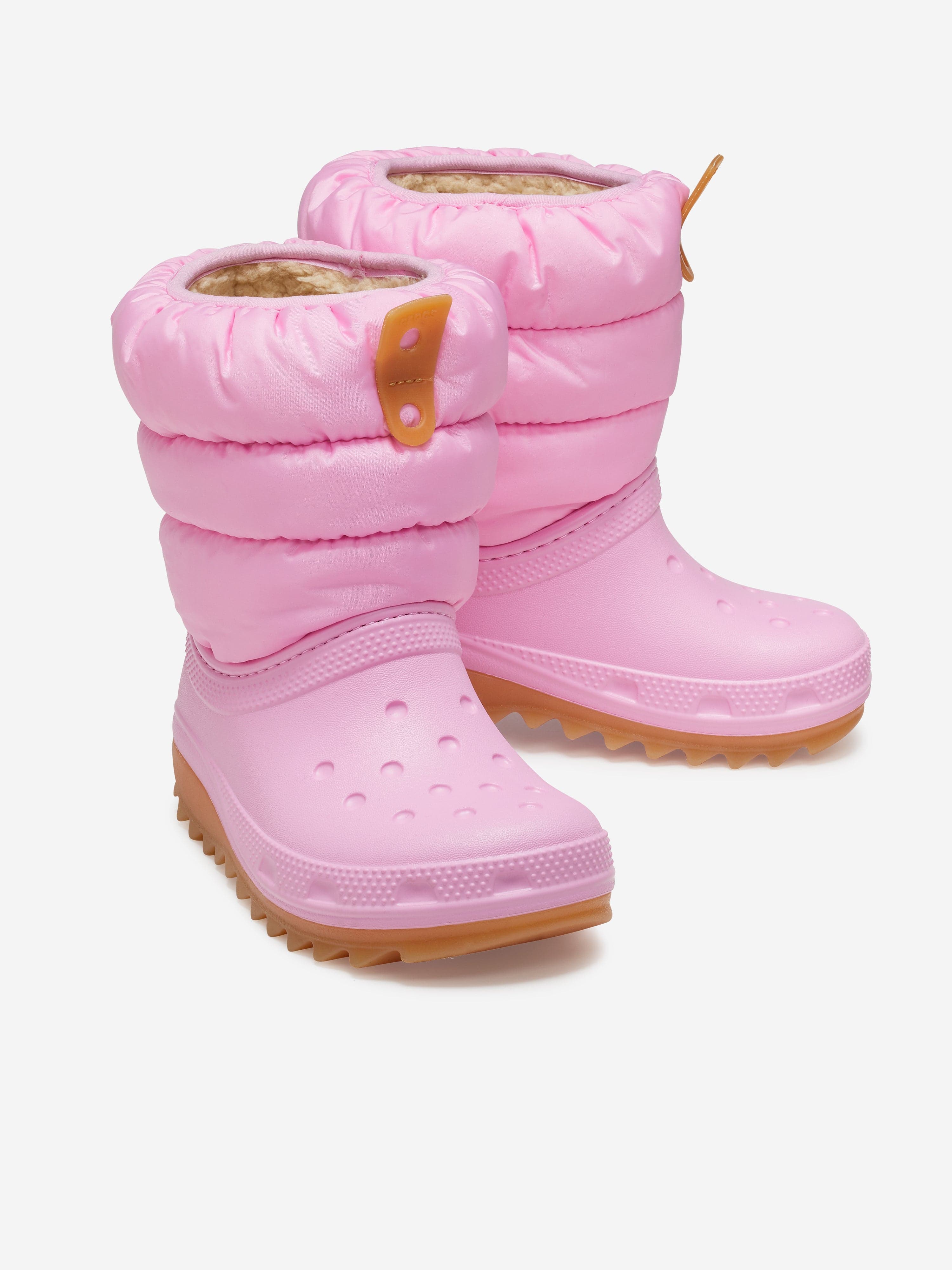 Girls Classic Neo Puff Boots in Pink