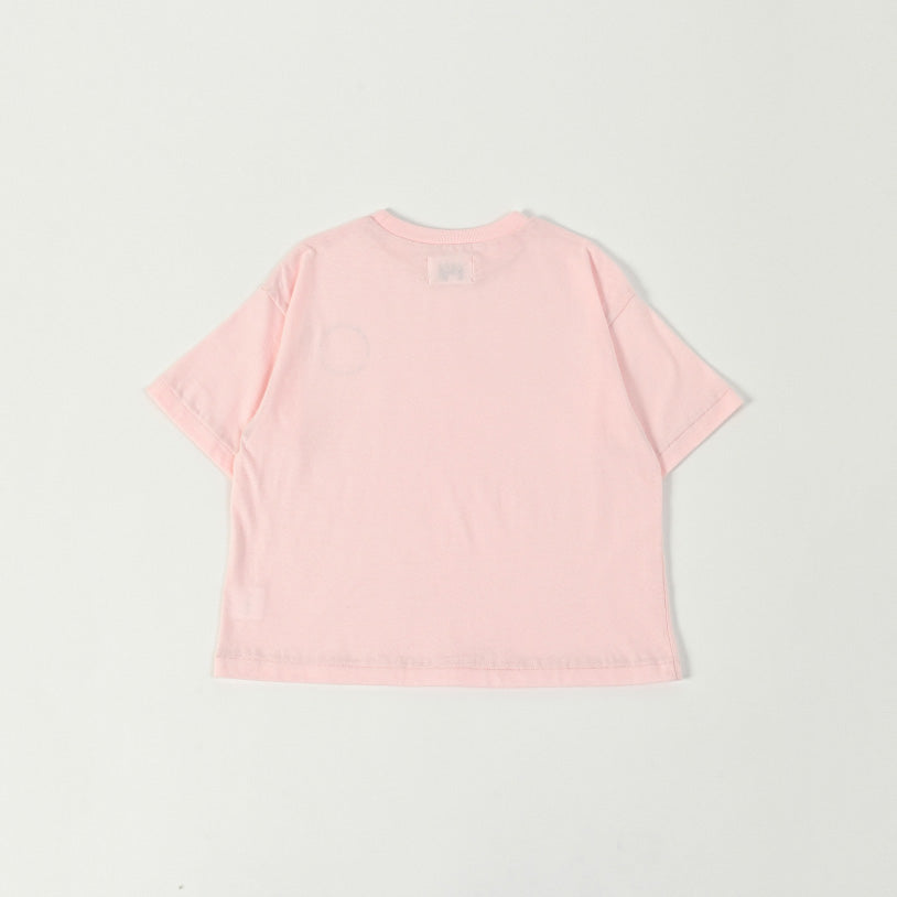 Boys & Girls Pink Cotton T-Shirt