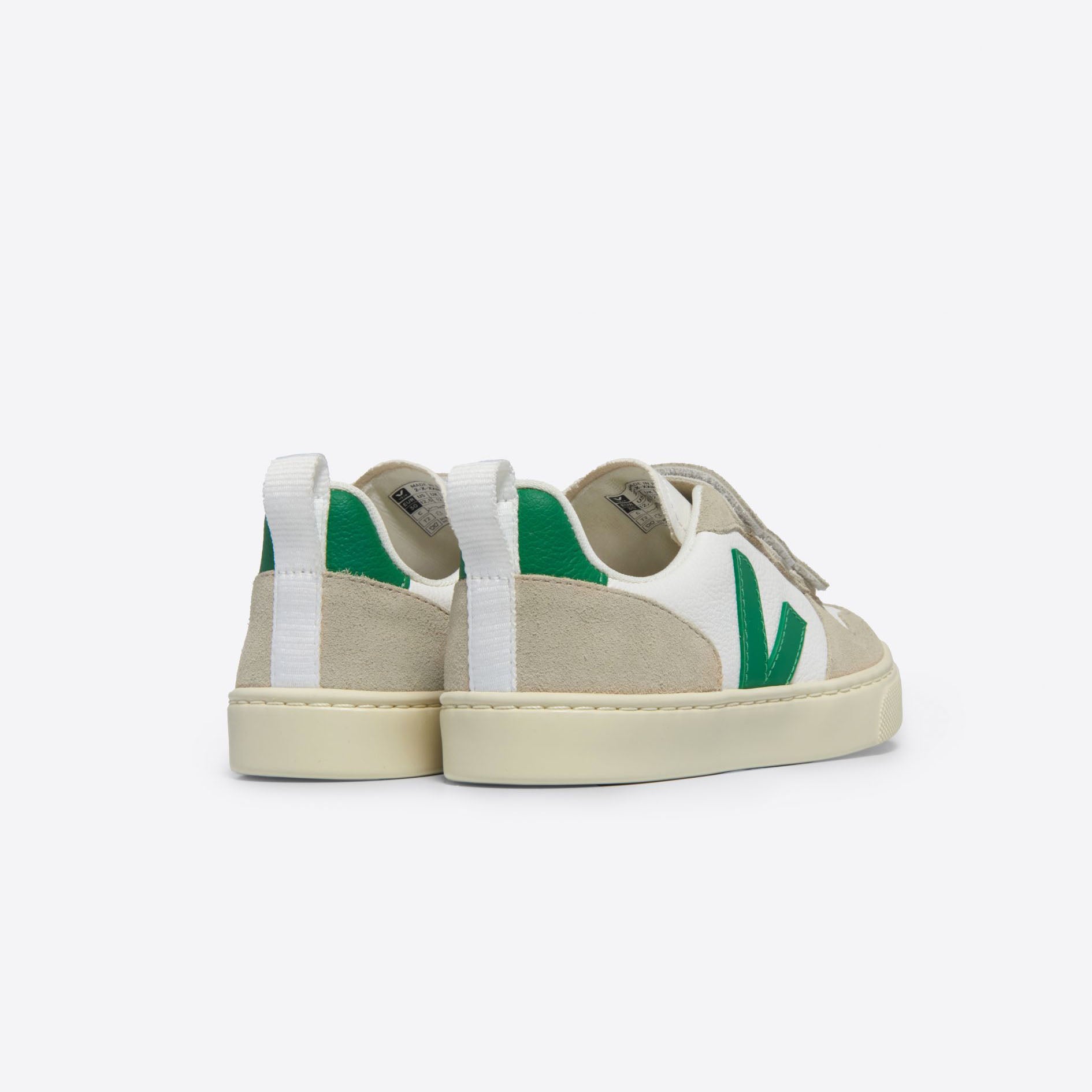 Boys & Girls White "V-10" Shoes