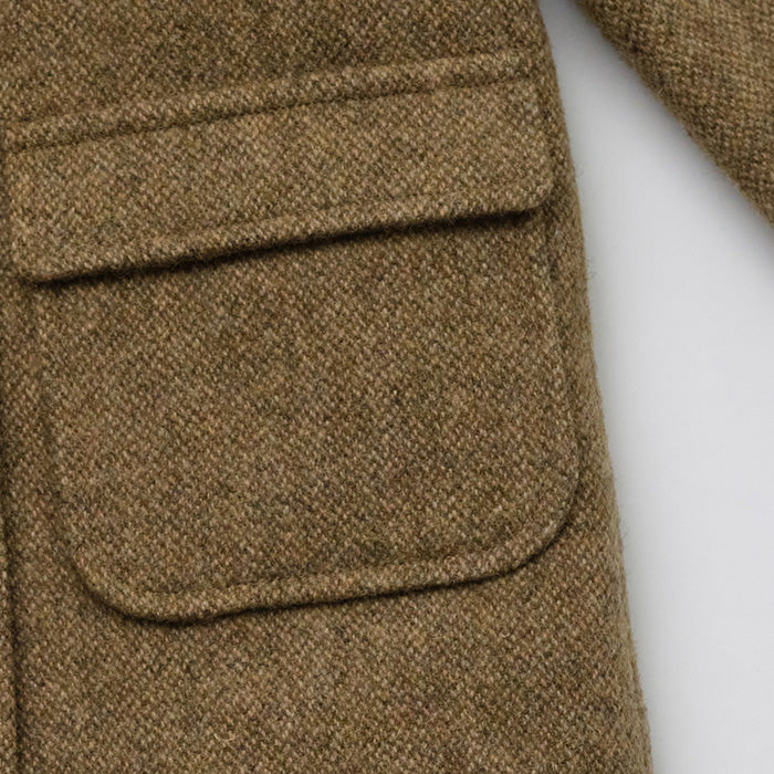 Girls Light Brown Wool Coat