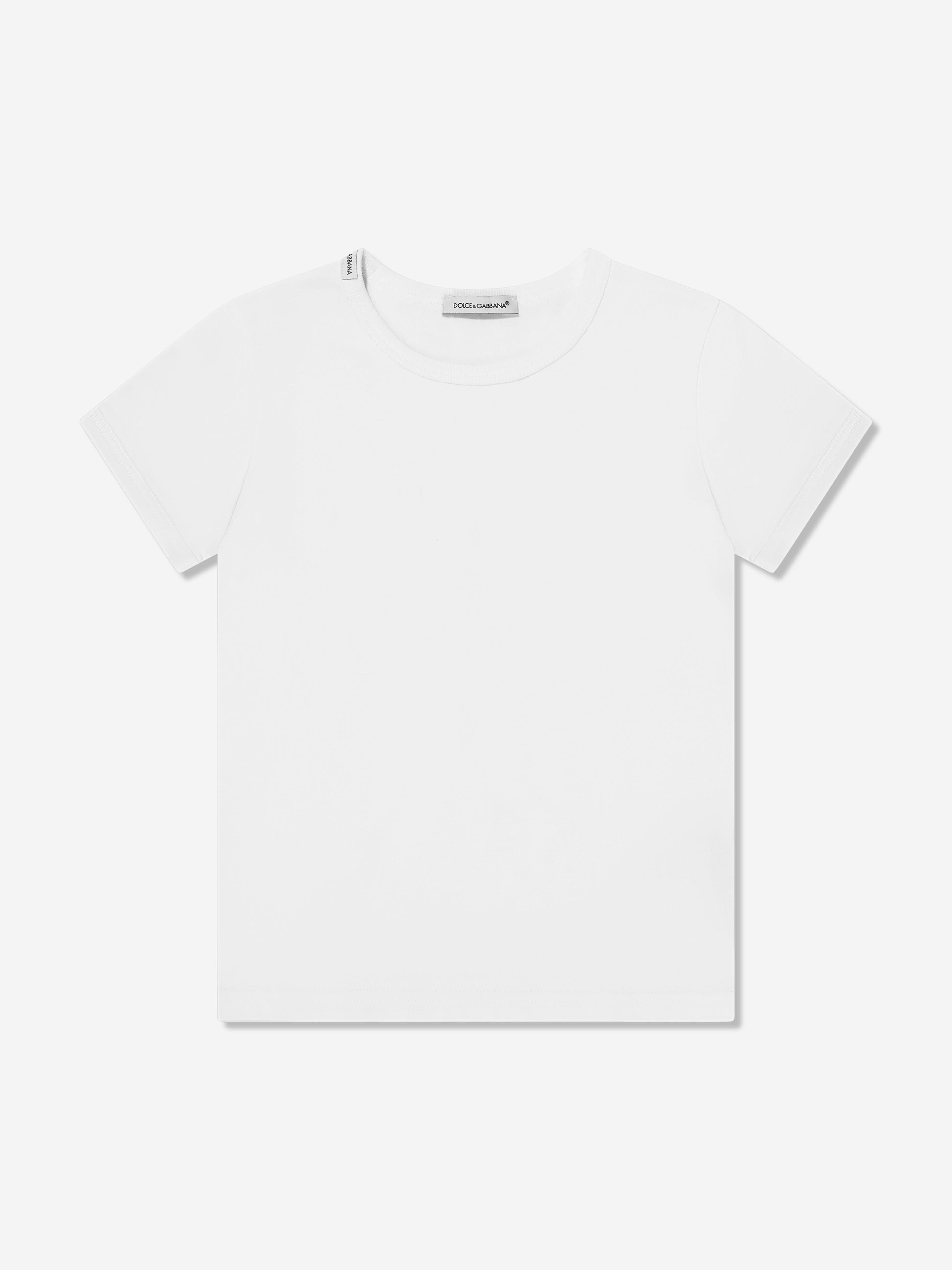 Dolce & Gabbana Boys T-Shirts Set (2 Pack) in White