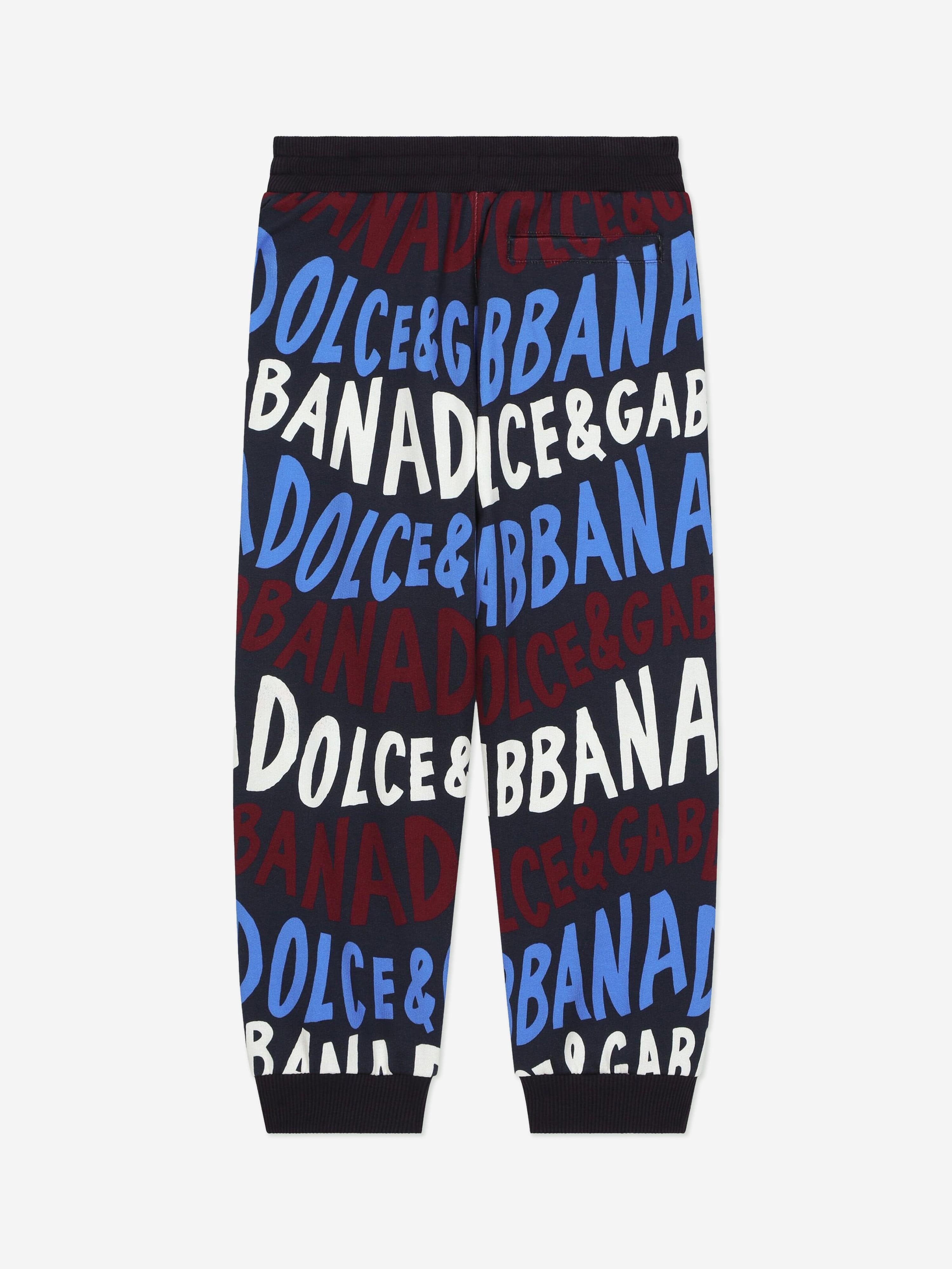 Dolce & Gabbana Boys Logo Joggers in Multicolour