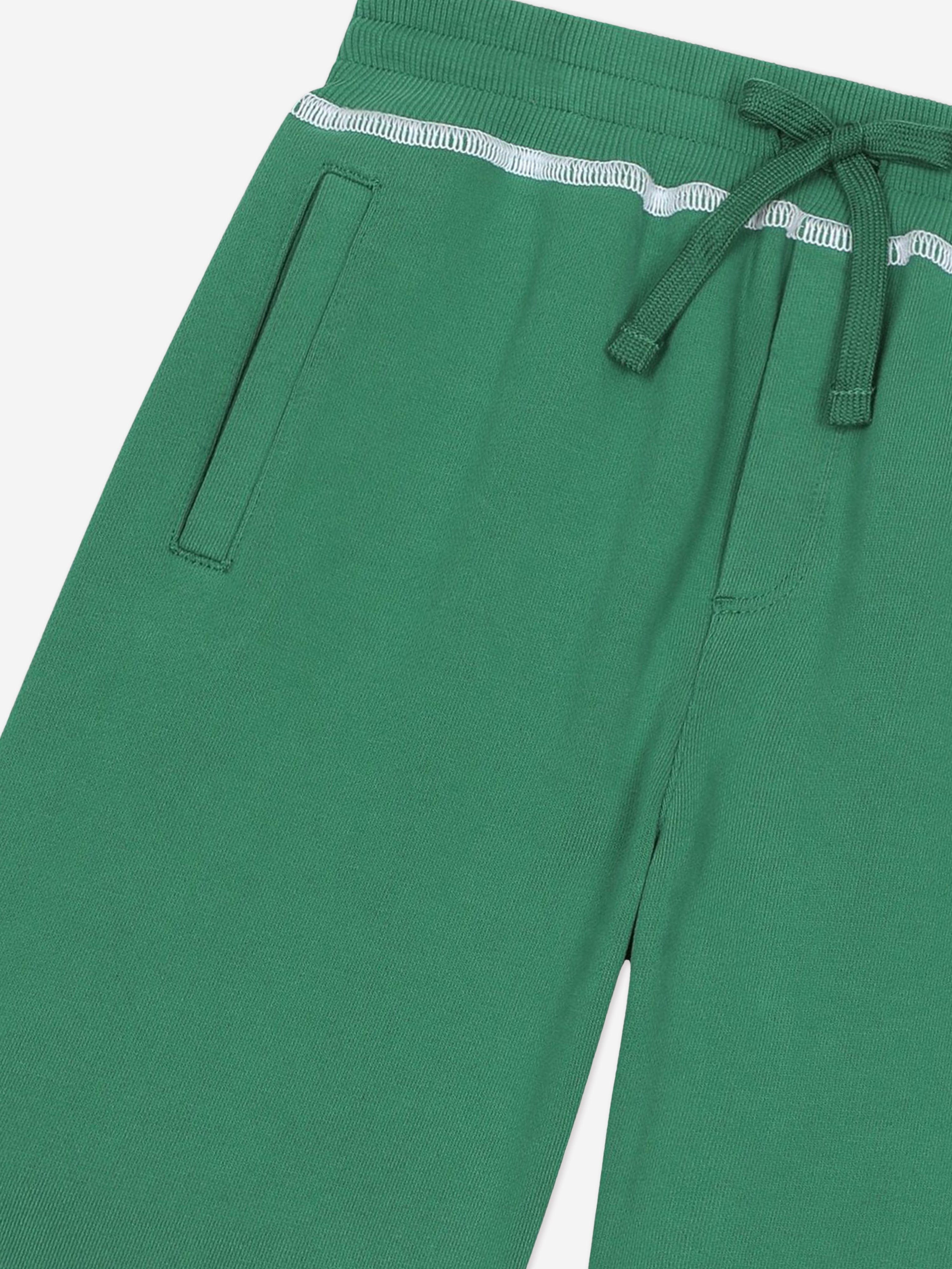 Dolce & Gabbana Boys Logo Bermuda Shorts in Green