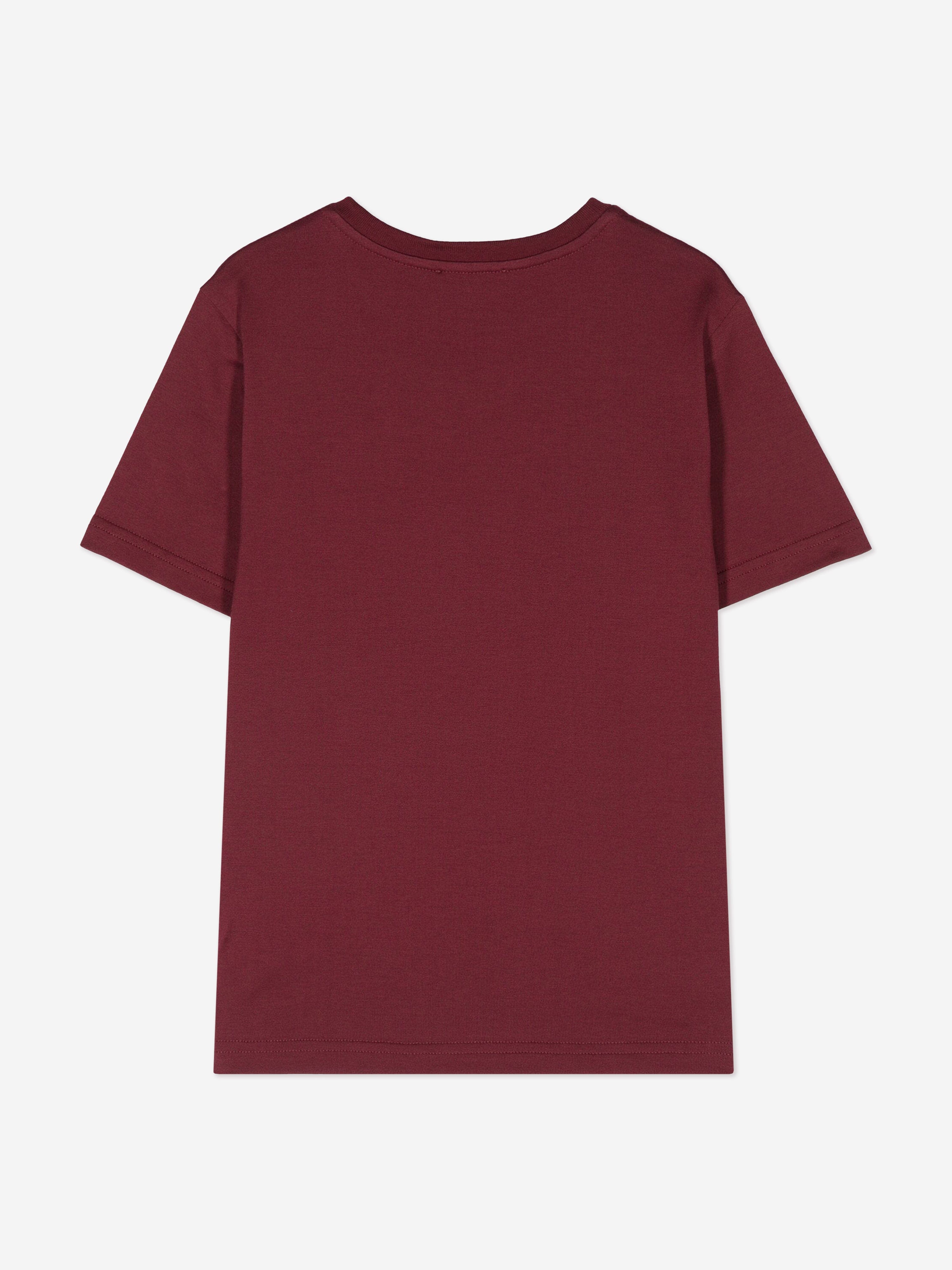 Dolce & Gabbana Boys Logo Label T-Shirt in Red