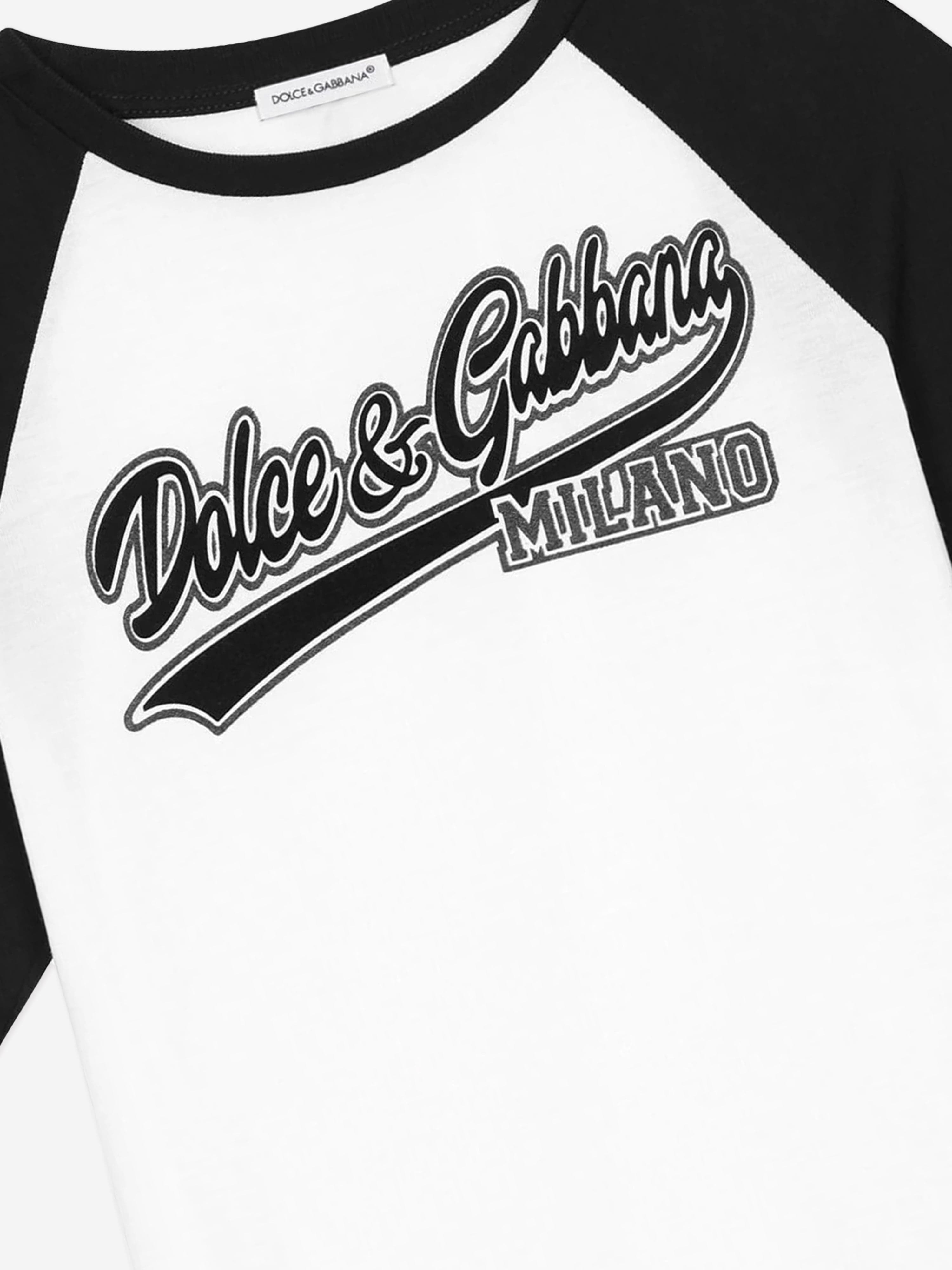 Dolce & Gabbana Boys Logo T-Shirt in White