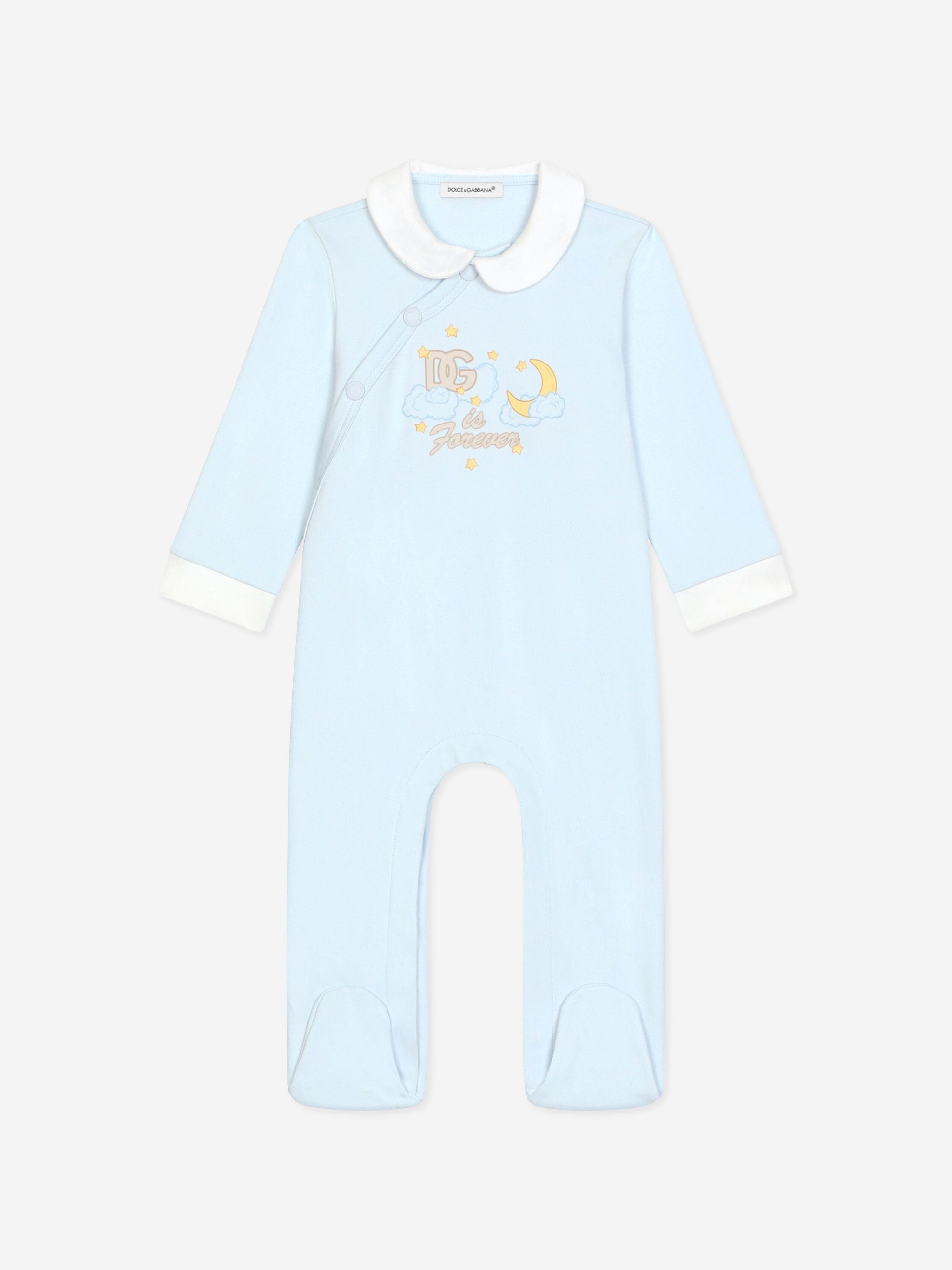 Dolce & Gabbana Baby Boys Babygrow Gift Set in Blue