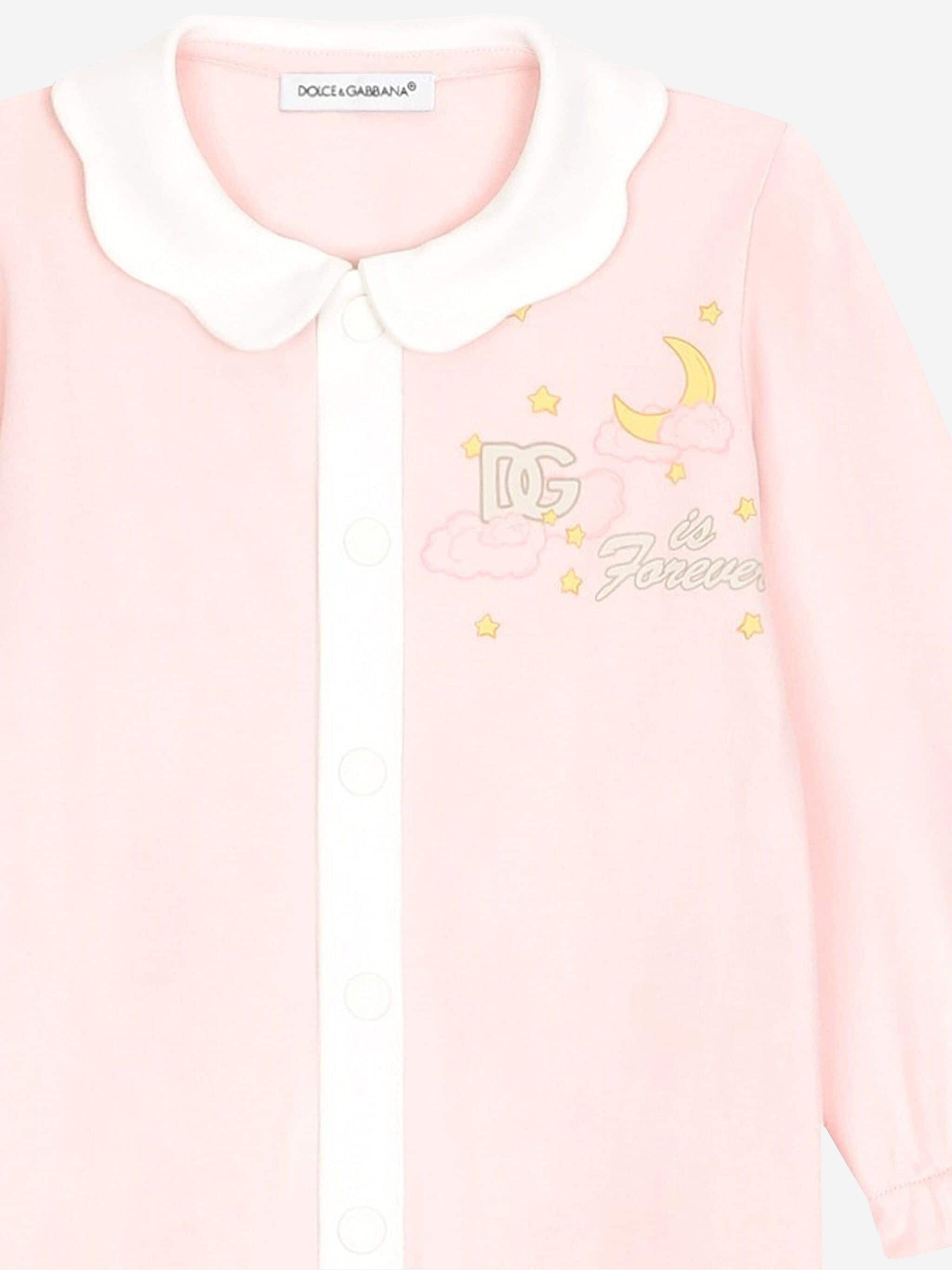 Dolce & Gabbana Baby Girls Babygrow Gift Set in Pink