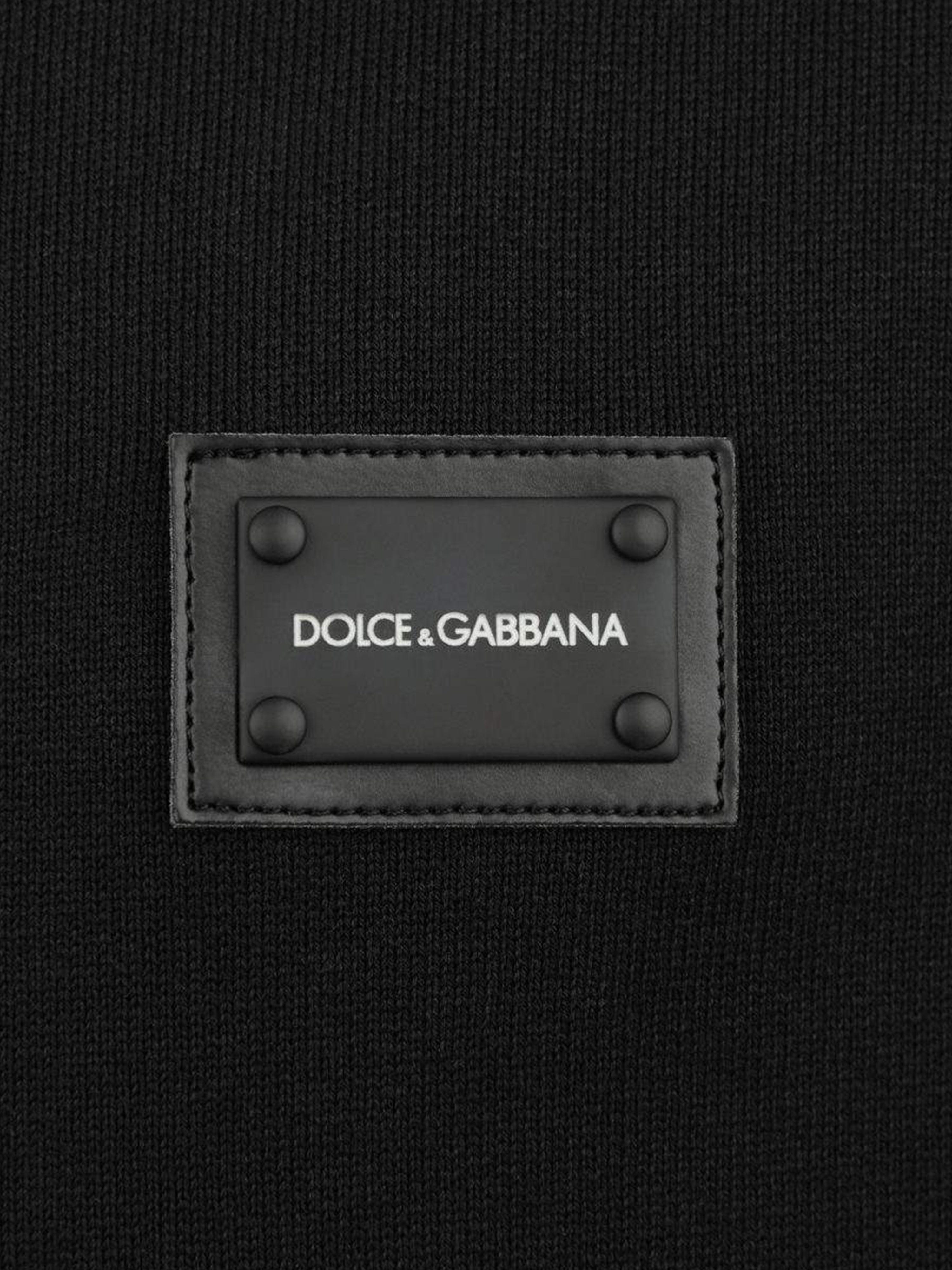 Dolce & Gabbana Boys Cotton Logo Zip Up Top