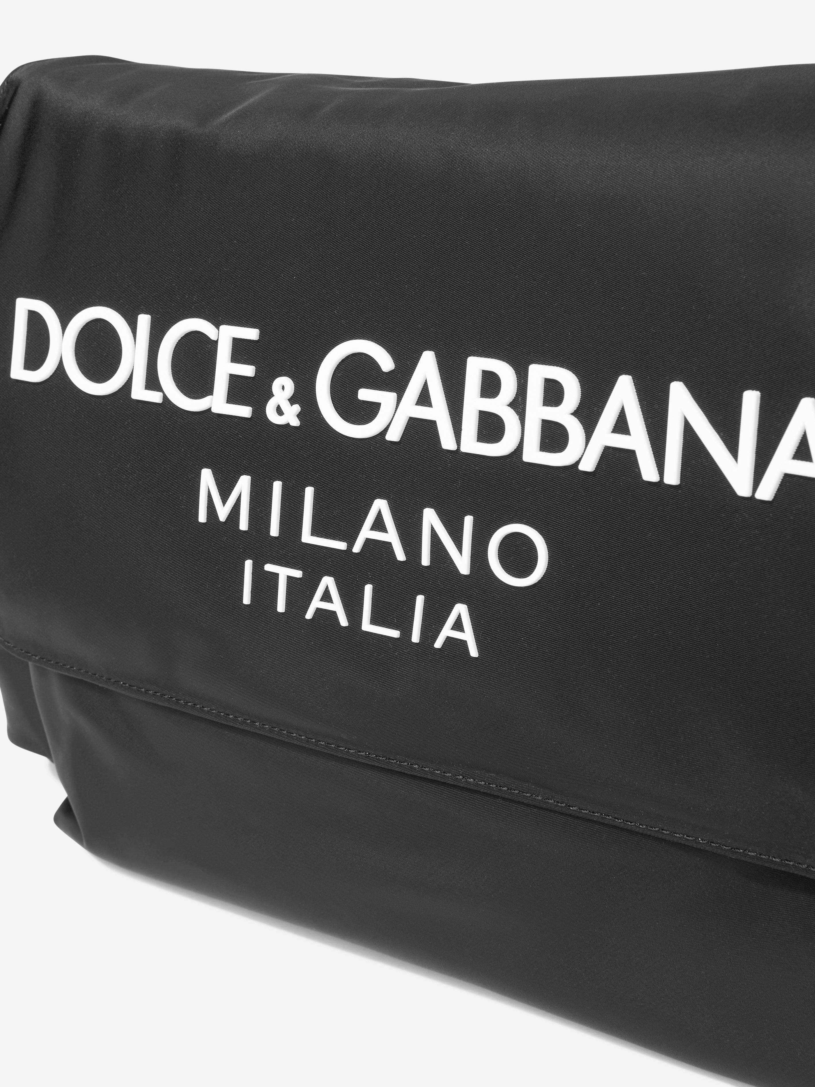 Dolce & Gabbana Baby Logo Changing Bag in Black (42.5cm)
