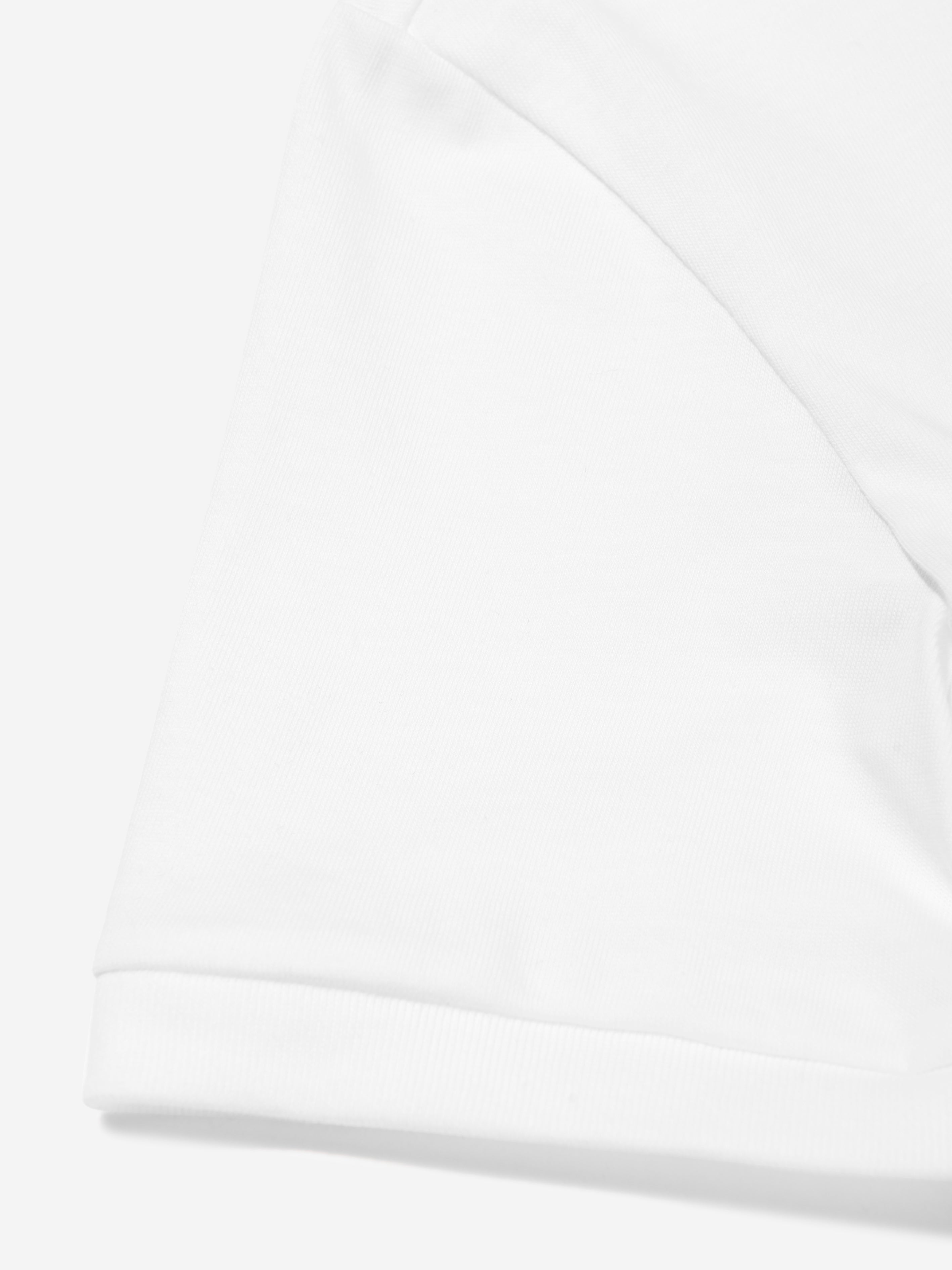 Dolce & Gabbana Girls Logo Tie Front T-Shirt in White