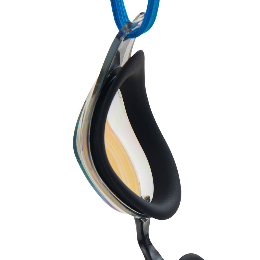 Adult Blue Rubber Ring Racing Goggles(DALI-BKBL)
