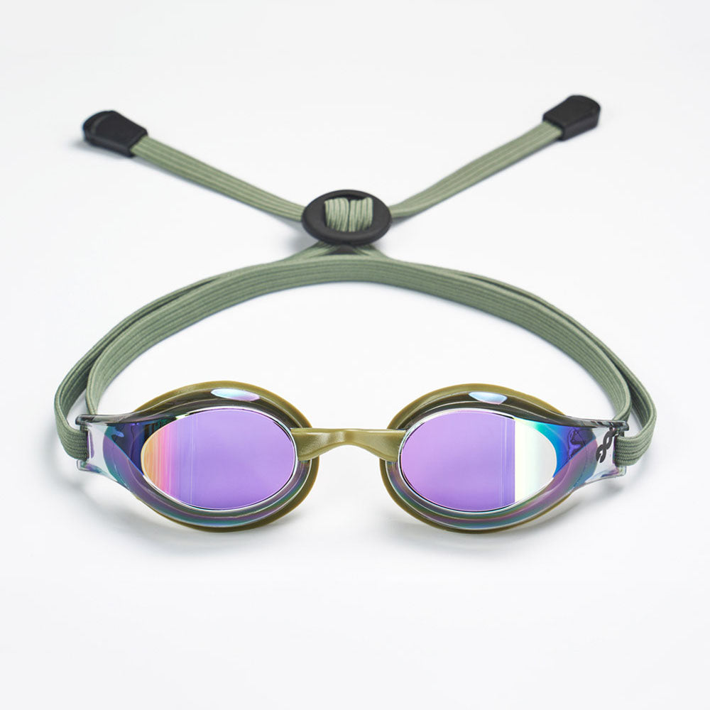 Adult Olive Rubber Ring Racing Goggles(DALI-BKOG)