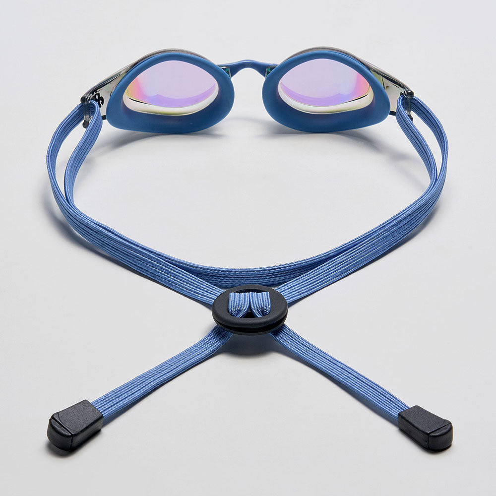 Adult Blue Rubber Ring Racing Goggles(DALI_BKGN)