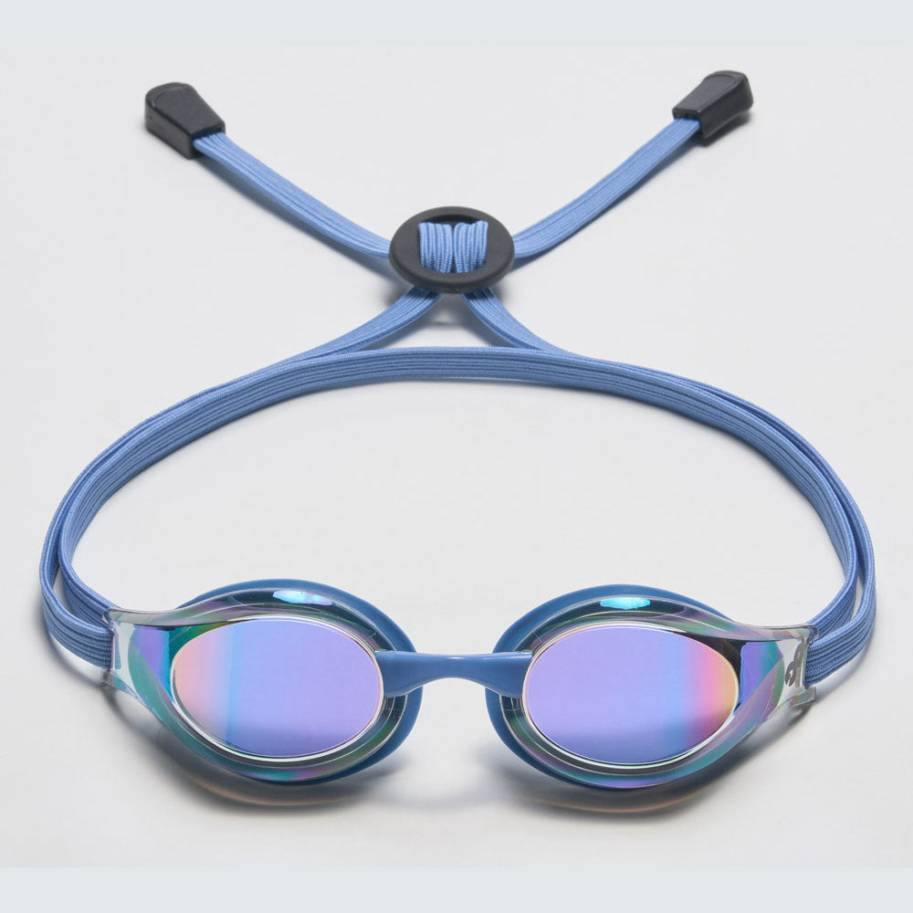 Adult Blue Rubber Ring Racing Goggles(DALI_BKGN)
