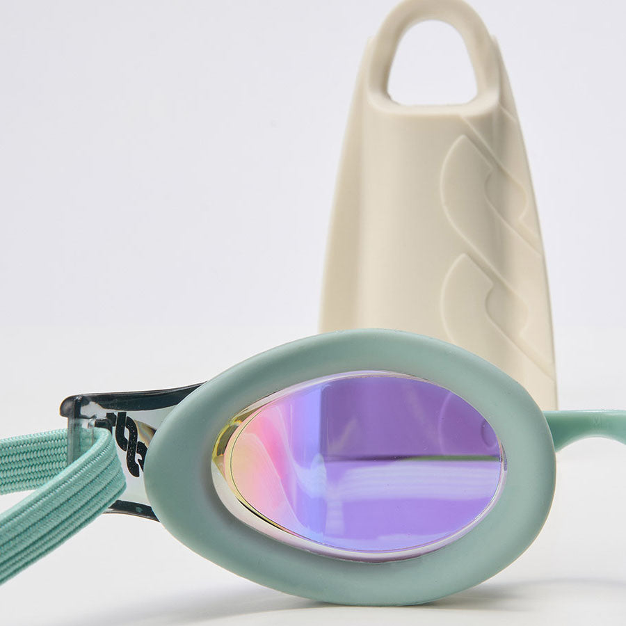 Adult Green Rubber Ring Racing Goggles(DALI_BKOV)