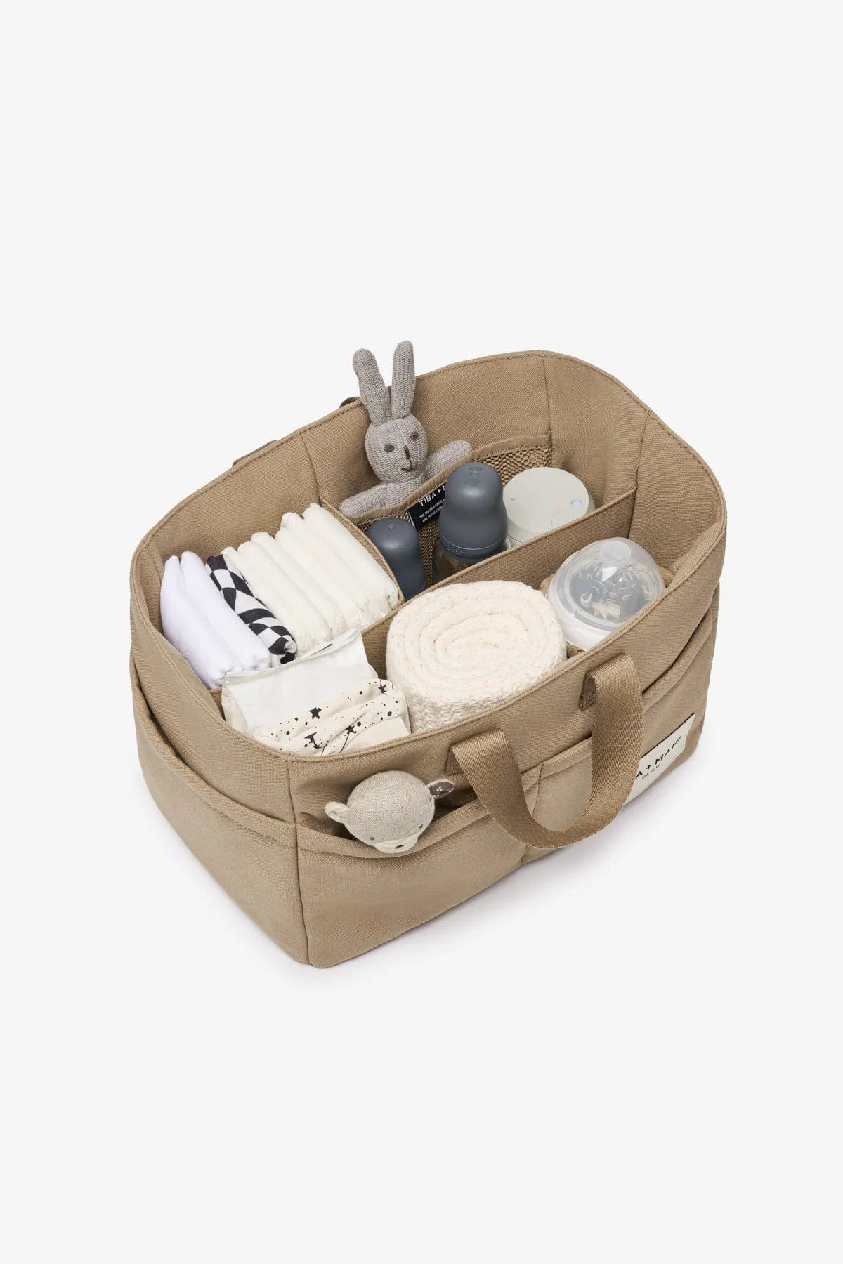 Tiba + Marl Baby The Caddy Borg Fleece in Beige (26cm)